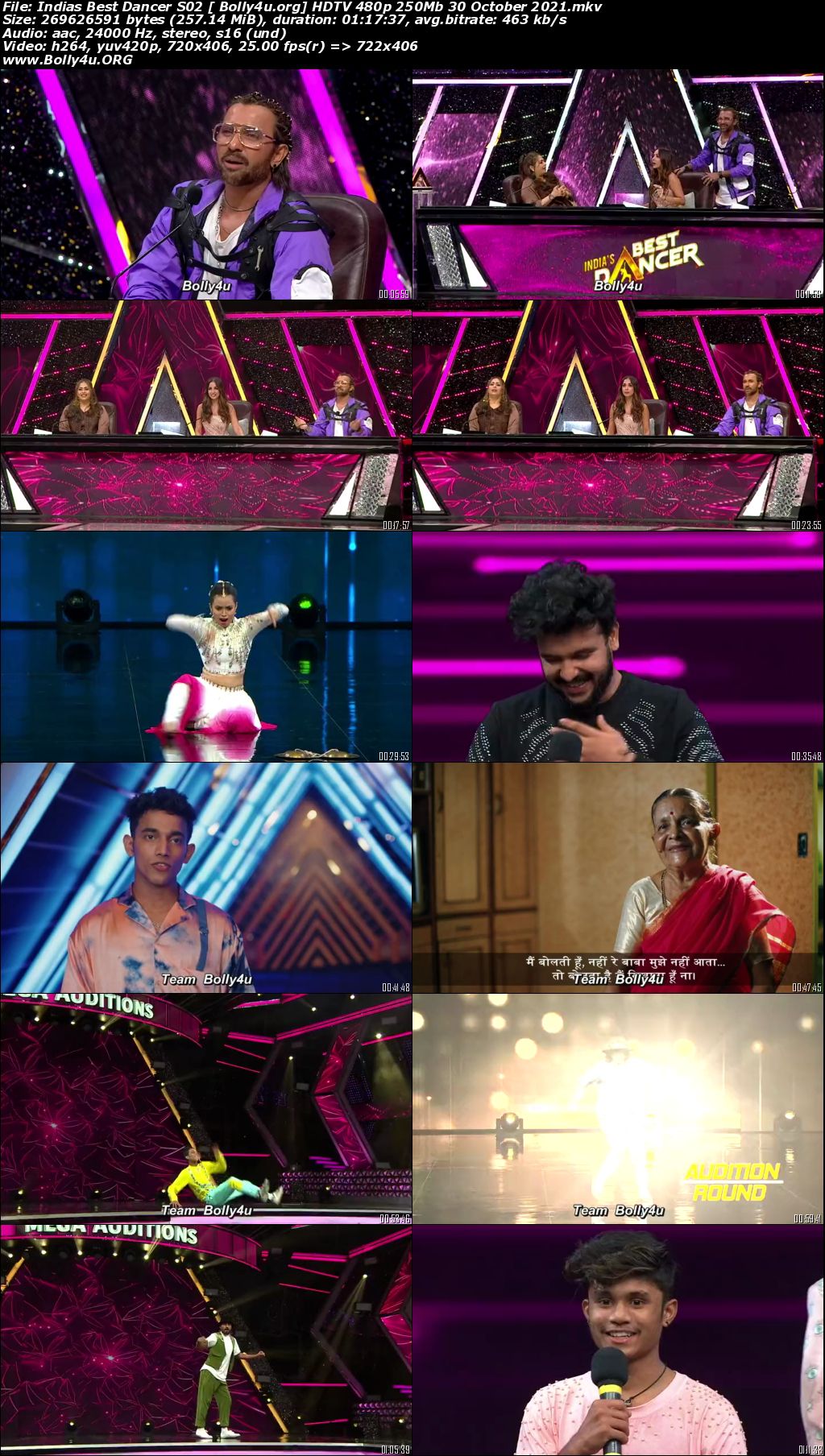 Indias Best Dancer S02 HDTV 480p 250Mb 30 October 2021 Download Indias Best Dancer S02 HDTV 480p 250Mb 30 October 2021 Download