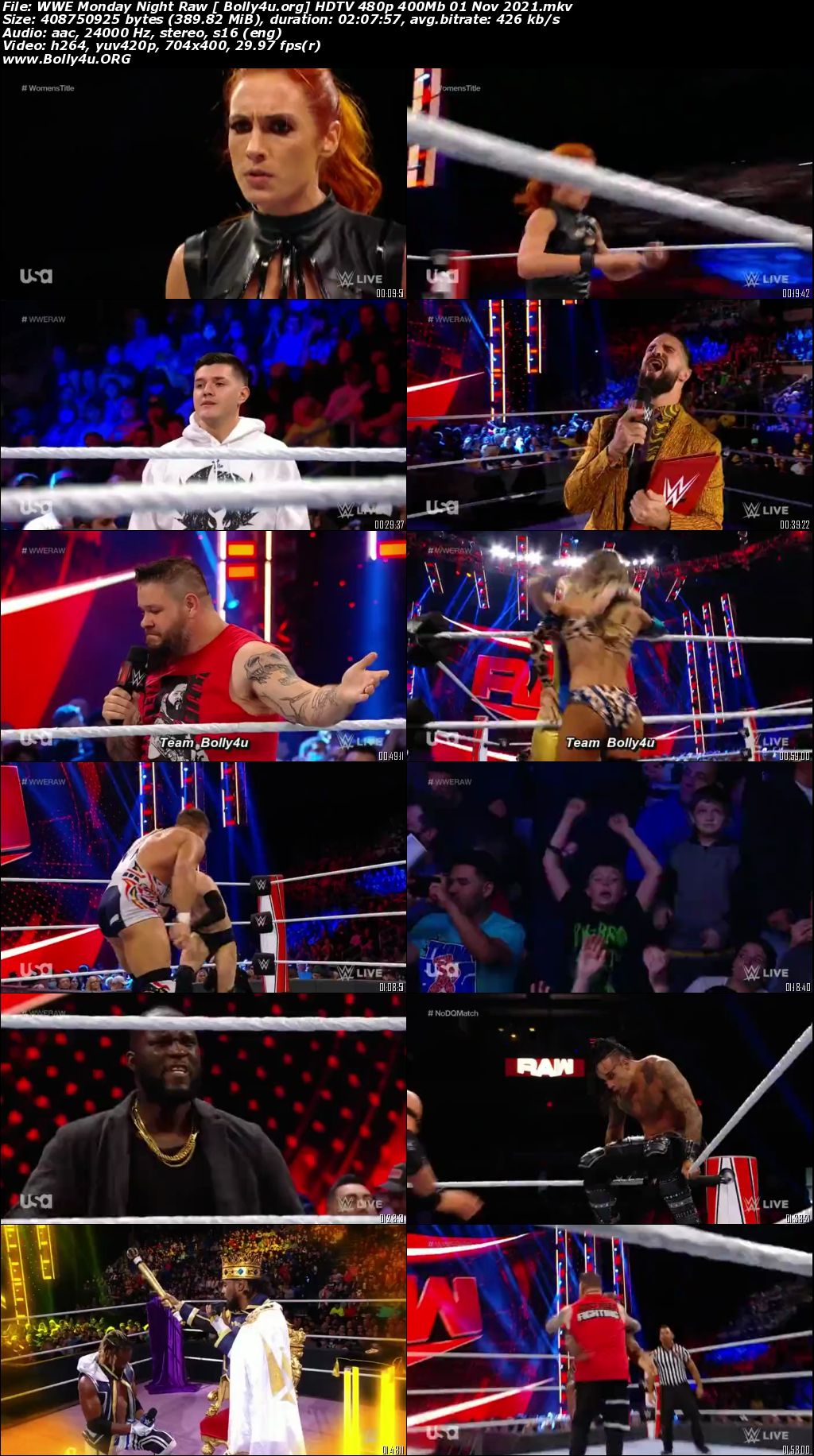 WWE Monday Night Raw HDTV 480p 400Mb 01 Nov 2021 Download WWE Monday Night Raw HDTV 480p 400Mb 01 Nov 2021 Download