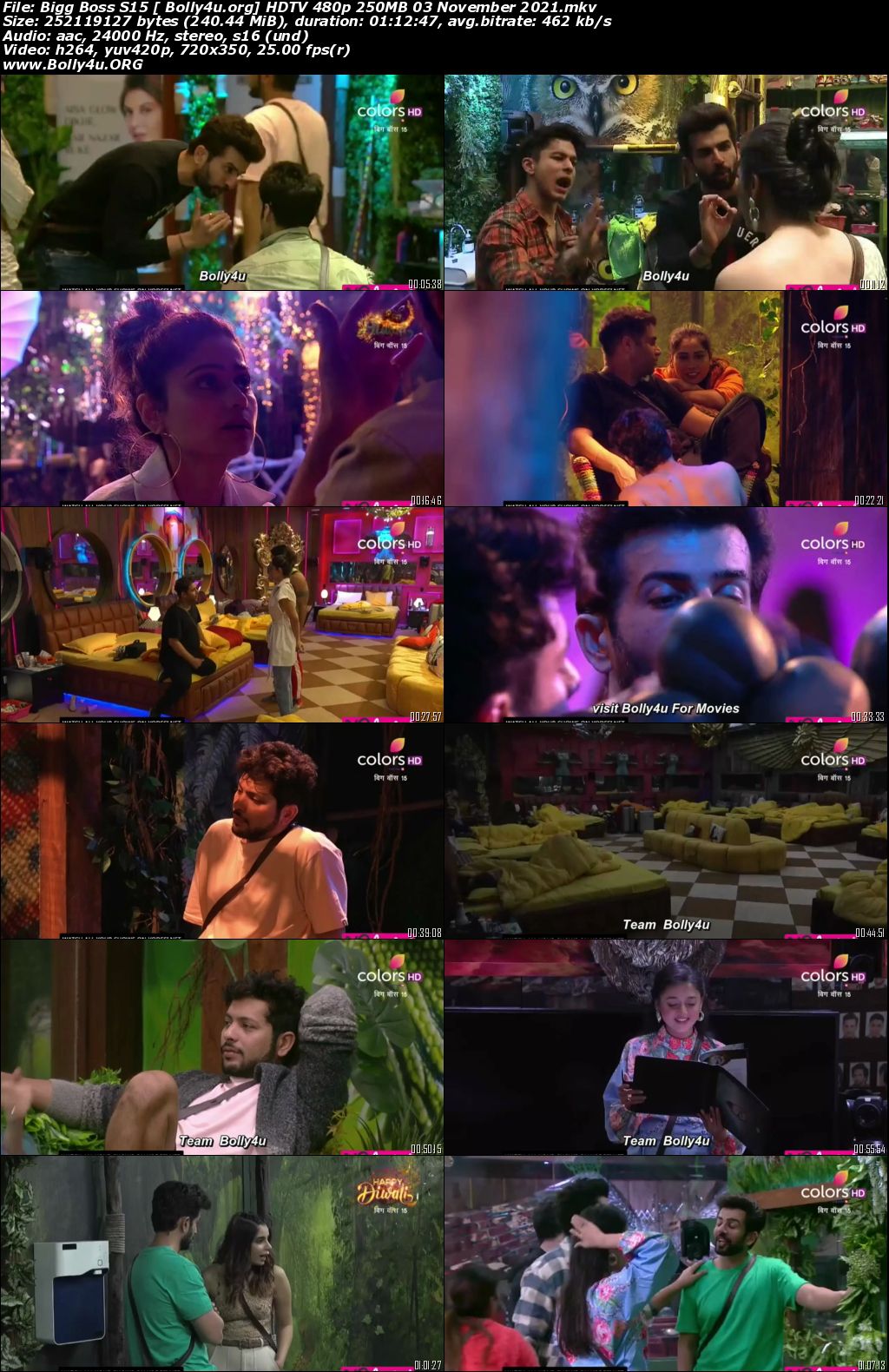 Bigg Boss S15 HDTV 480p 250MB 03 November 2021 Download Bigg Boss S15 HDTV 480p 250MB 03 November 2021 Download