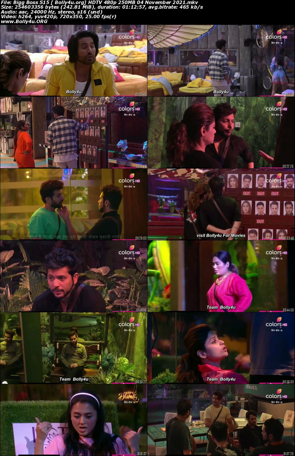 Bigg Boss S15 HDTV 480p 250MB 04 November 2021 Download Bigg Boss S15 HDTV 480p 250MB 04 November 2021 Download