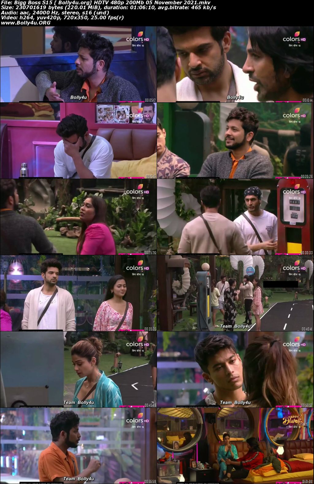 Bigg Boss S15 HDTV 480p 200Mb 05 November 2021 Download Bigg Boss S15 HDTV 480p 200Mb 05 November 2021 Download