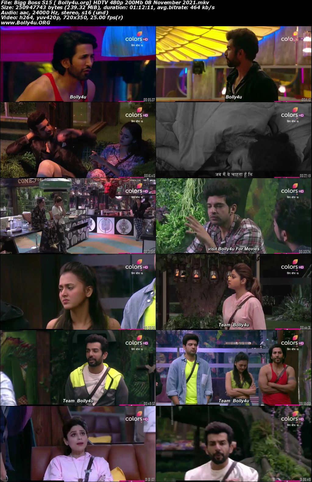 Bigg Boss S15 HDTV 480p 200Mb 08 November 2021 Download Bigg Boss S15 HDTV 480p 200Mb 08 November 2021 Download