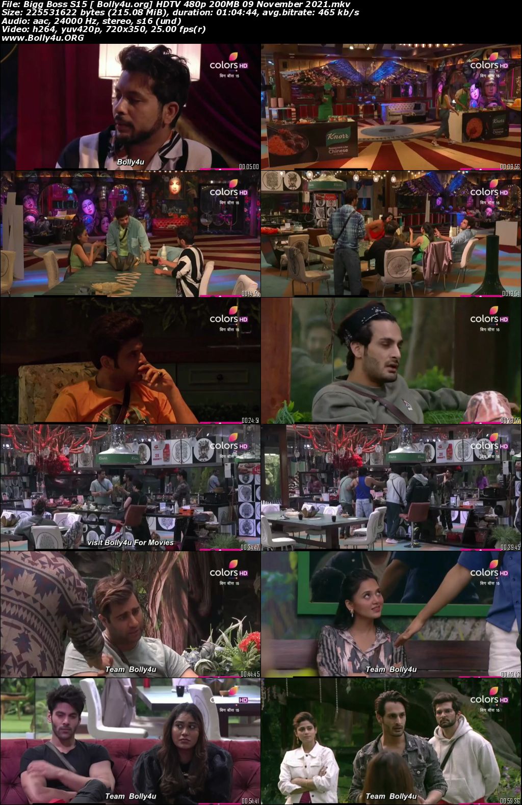 Bigg Boss S15 HDTV 480p 200MB 09 November 2021 Download Bigg Boss S15 HDTV 480p 200MB 09 November 2021 Download