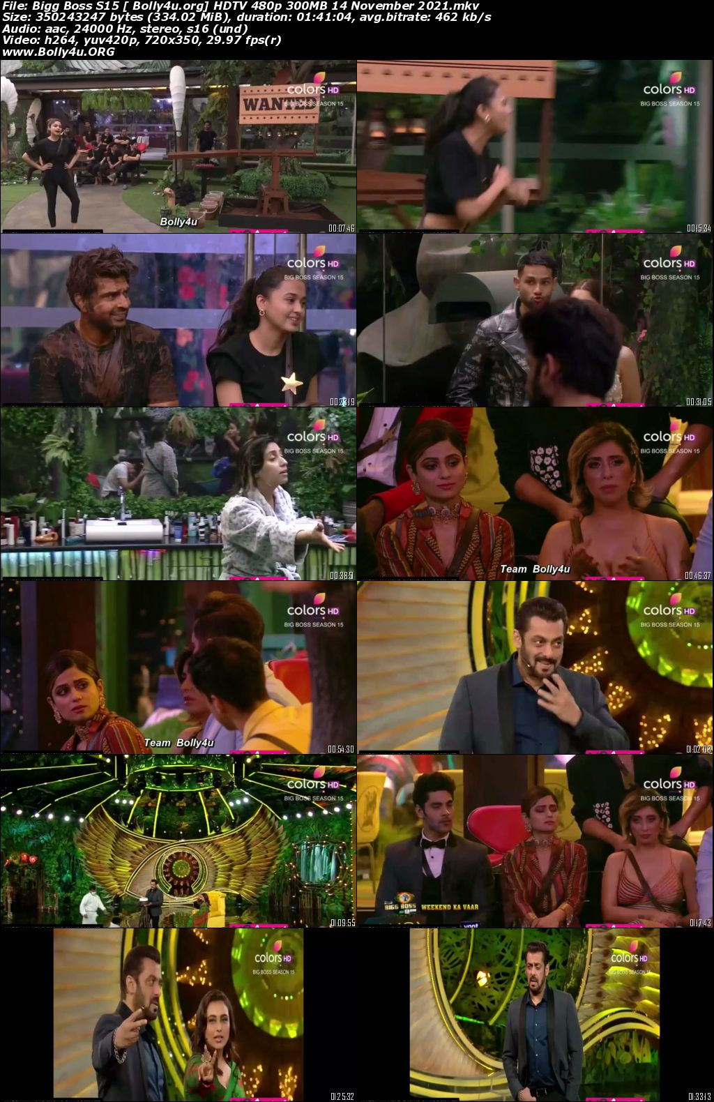 Bigg Boss S15 HDTV 480p 300MB 14 November 2021 Download Bigg Boss S15 HDTV 480p 300MB 14 November 2021 Download