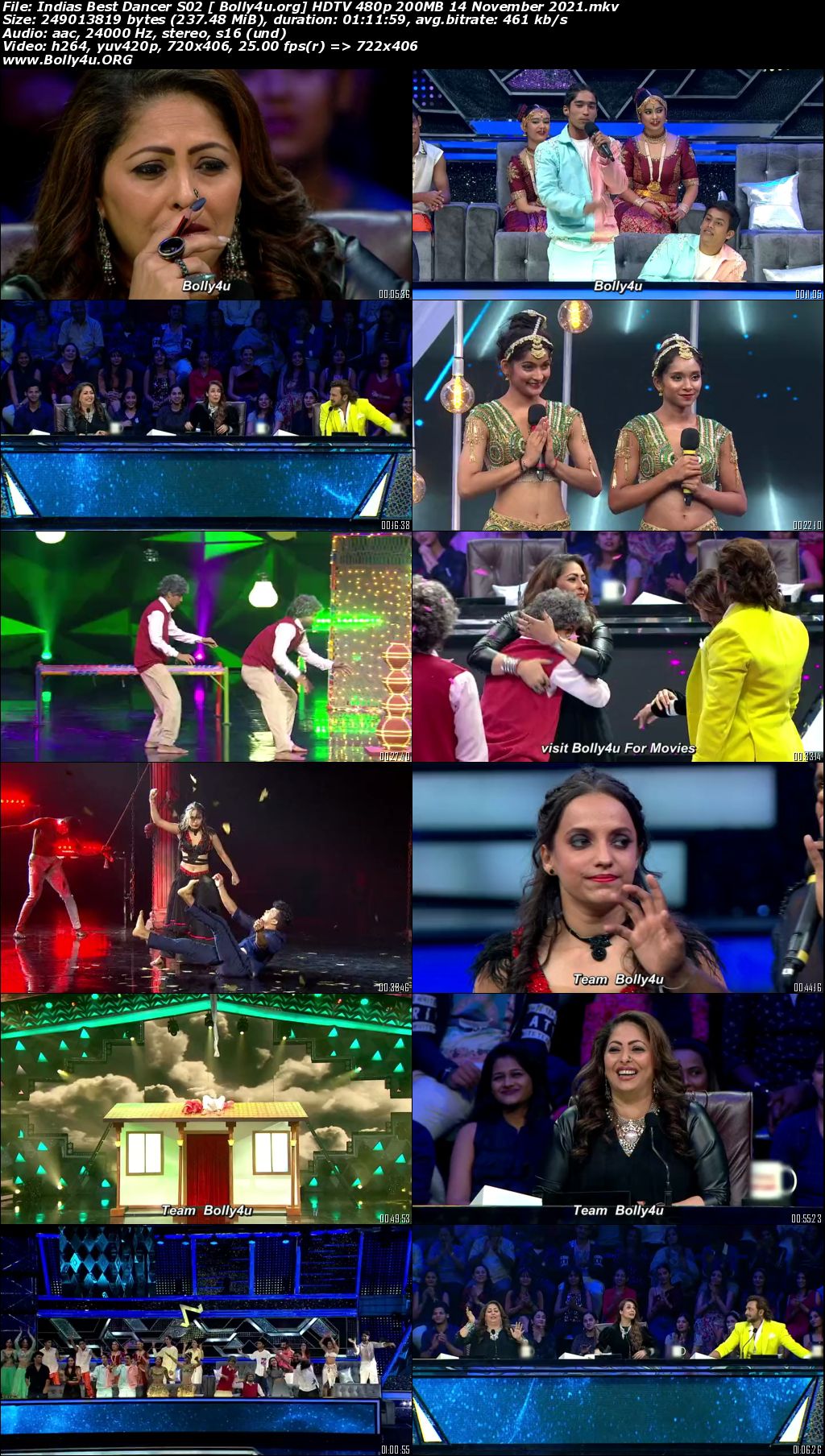 Indias Best Dancer S02 HDTV 480p 200MB 14 November 2021 Download Indias Best Dancer S02 HDTV 480p 200MB 14 November 2021 Download