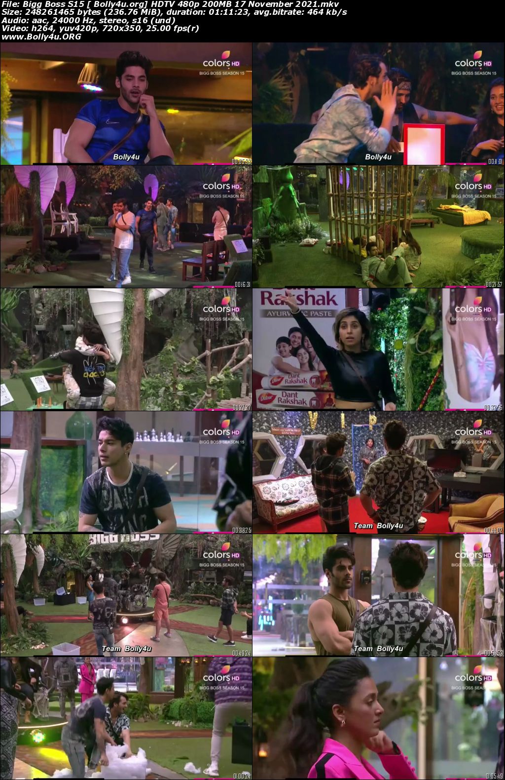 Bigg Boss S15 HDTV 480p 200MB 17 November 2021 Download Bigg Boss S15 HDTV 480p 200MB 17 November 2021 Download
