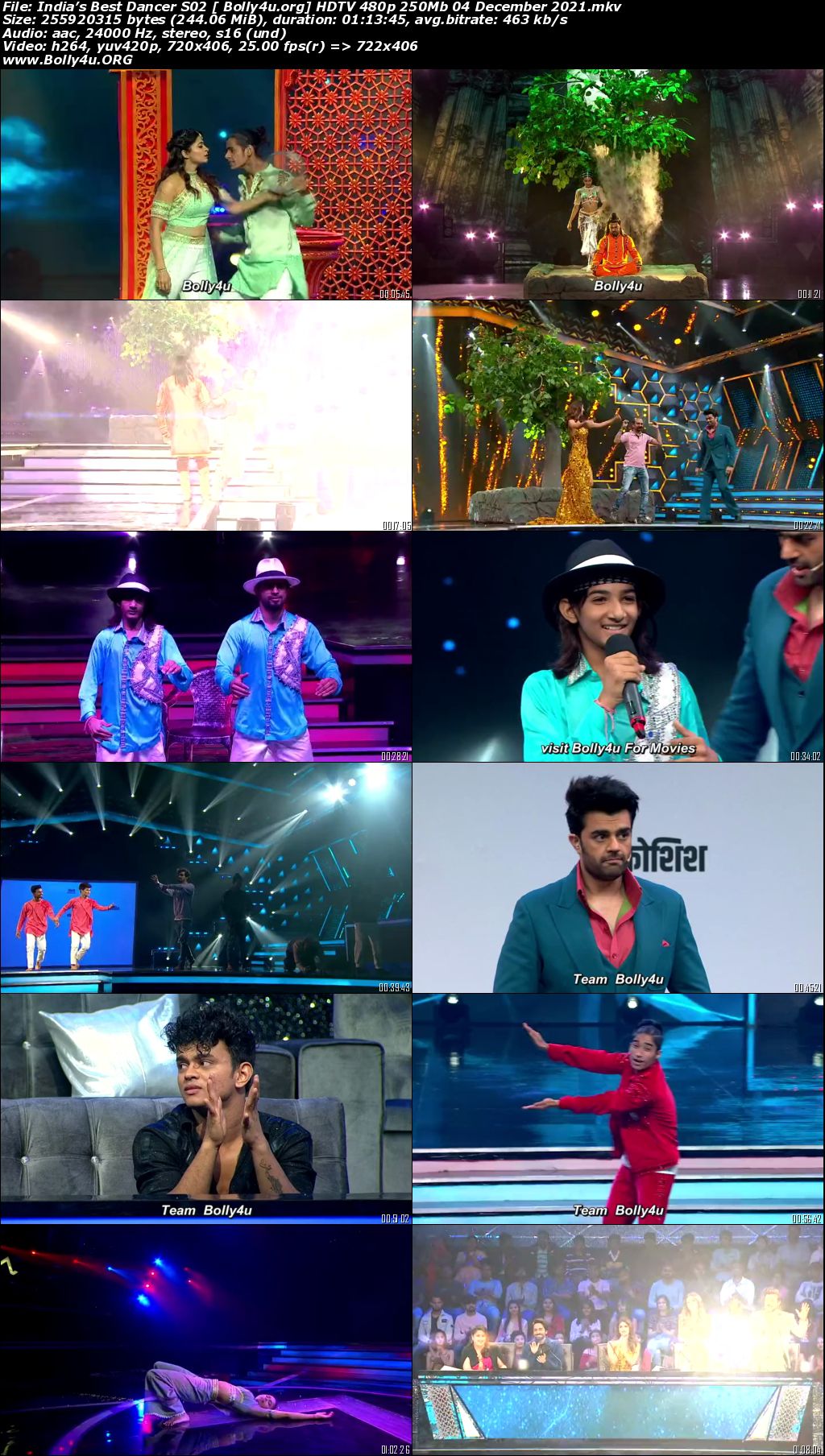 Indias Best Dancer S02 HDTV 480p 250Mb 04 December 2021 Download Indias Best Dancer S02 HDTV 480p 250Mb 04 December 2021 Download