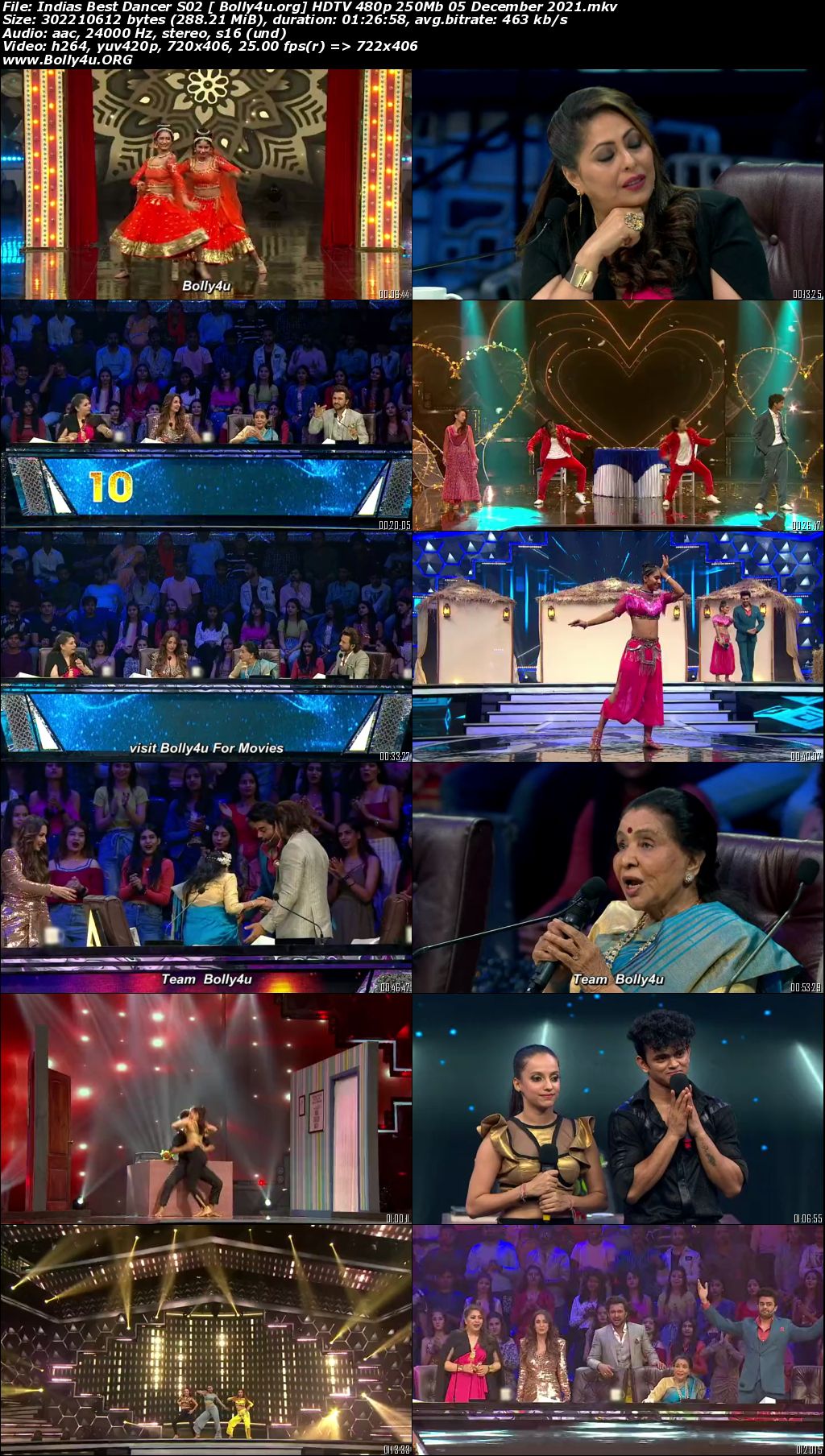 Indias Best Dancer S02 HDTV 480p 250Mb 05 December 2021 Download Indias Best Dancer S02 HDTV 480p 250Mb 05 December 2021 Download