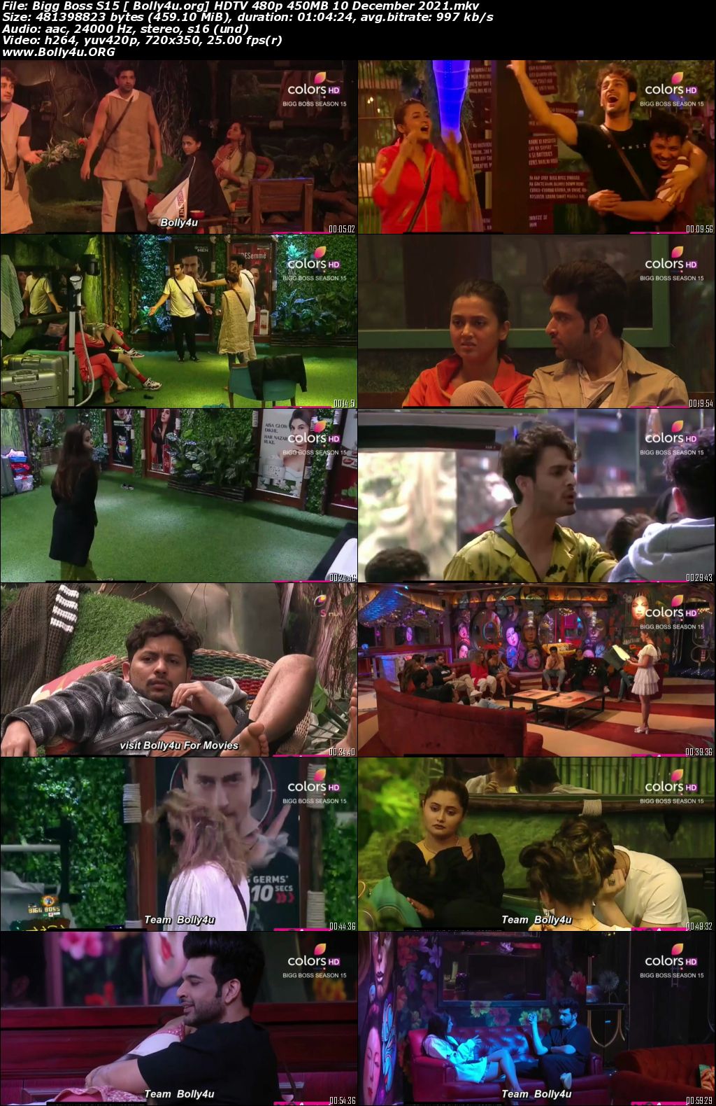 Bigg Boss S15 HDTV 480p 450MB 10 December 2021 Download Bigg Boss S15 HDTV 480p 450MB 10 December 2021 Download