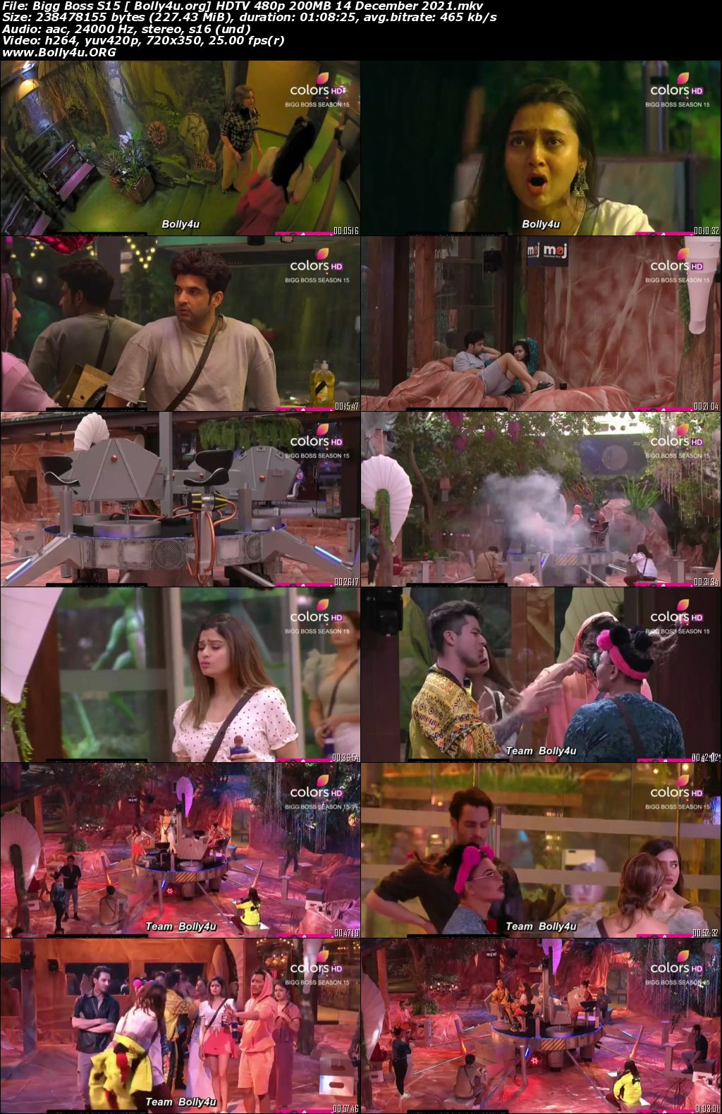 Bigg Boss S15 HDTV 480p 200MB 14 December 2021 Download Bigg Boss S15 HDTV 480p 200MB 14 December 2021 Download