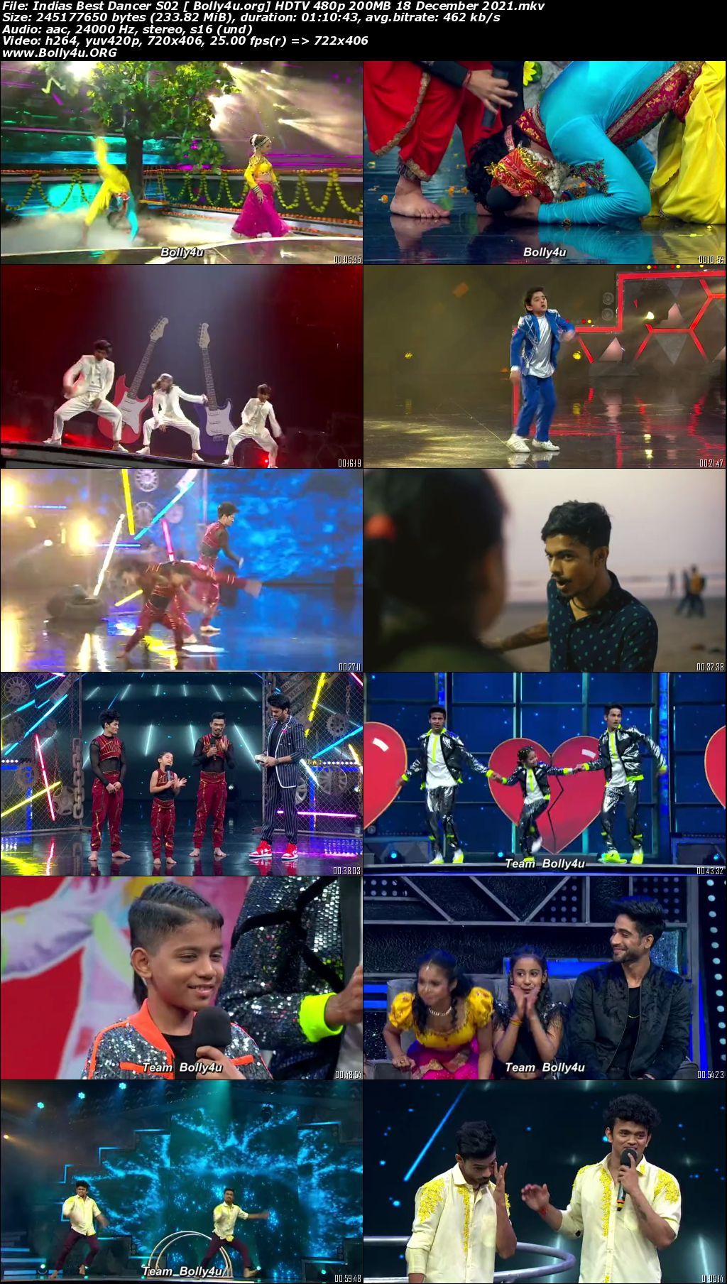 Indias Best Dancer S02 HDTV 480p 200MB 18 December 2021 Download Indias Best Dancer S02 HDTV 480p 200MB 18 December 2021 Download