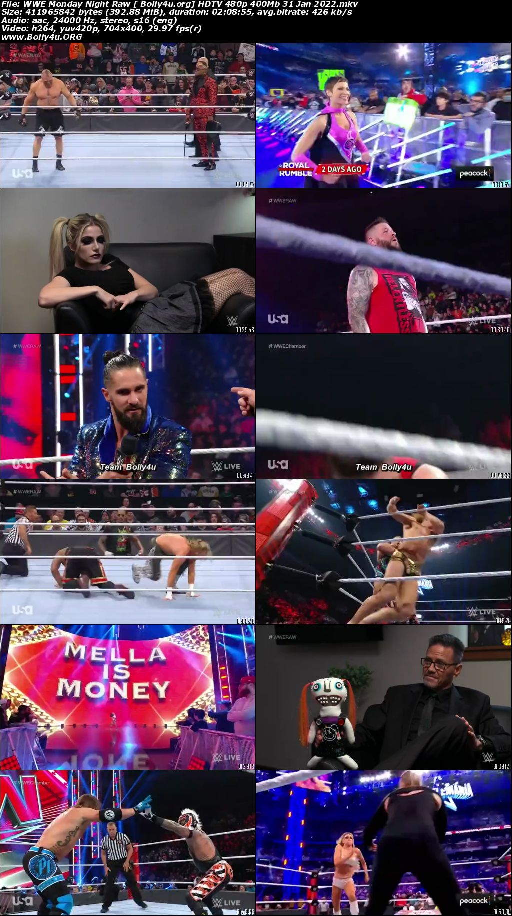 WWE Monday Night Raw HDTV 480p 400Mb 31 Jan 2022 Download WWE Monday Night Raw HDTV 480p 400Mb 31 Jan 2022 Download