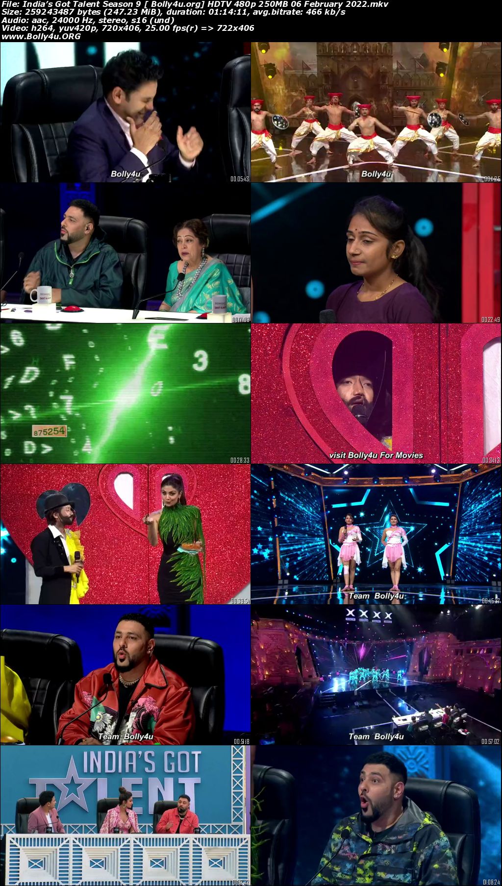 Indias Got Talent Season 9 HDTV 480p 250MB 06 February 2022 Download Indias Got Talent Season 9 HDTV 480p 250MB 06 February 2022 Download