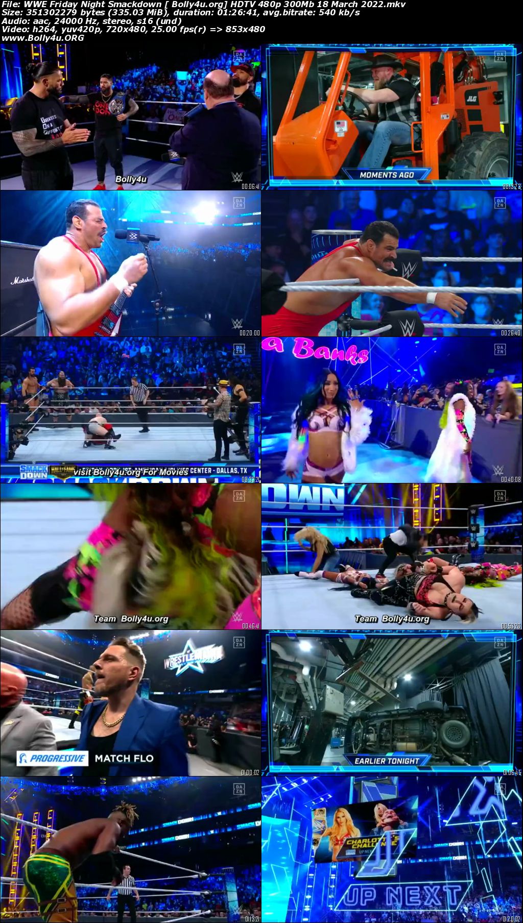 WWE Friday Night Smackdown HDTV 480p 300Mb 18 March 2022 Download WWE Friday Night Smackdown HDTV 480p 300Mb 18 March 2022 Download