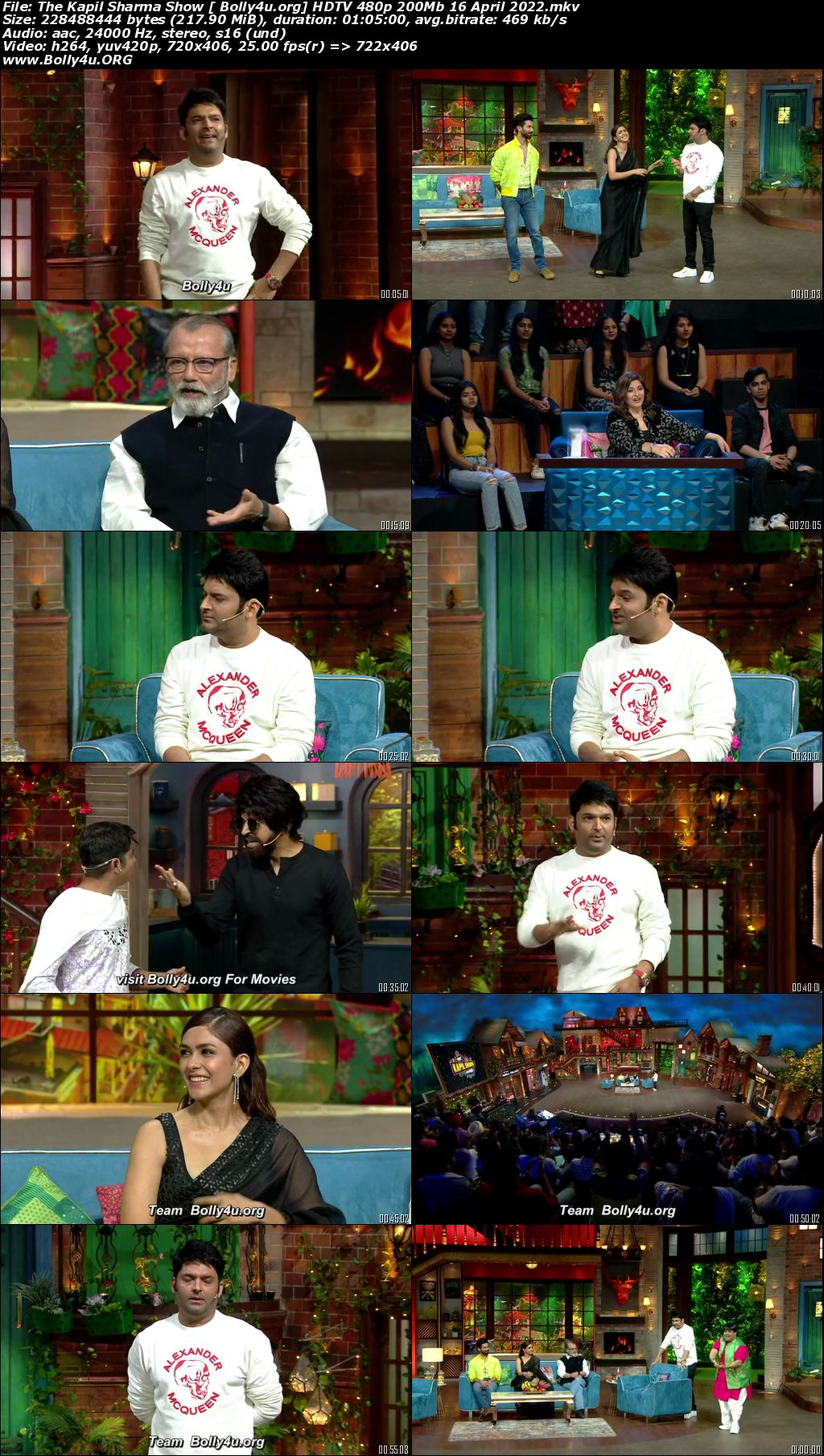 The Kapil Sharma Show HDTV 480p 200Mb 16 April 2022 Download The Kapil Sharma Show HDTV 480p 200Mb 16 April 2022 Download