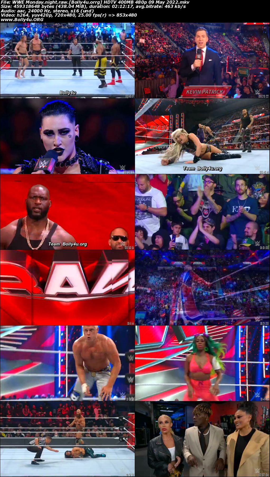 WWE Monday Night Raw HDTV 400MB 480p 09 May 2022 Download WWE Monday Night Raw HDTV 400MB 480p 09 May 2022 Download