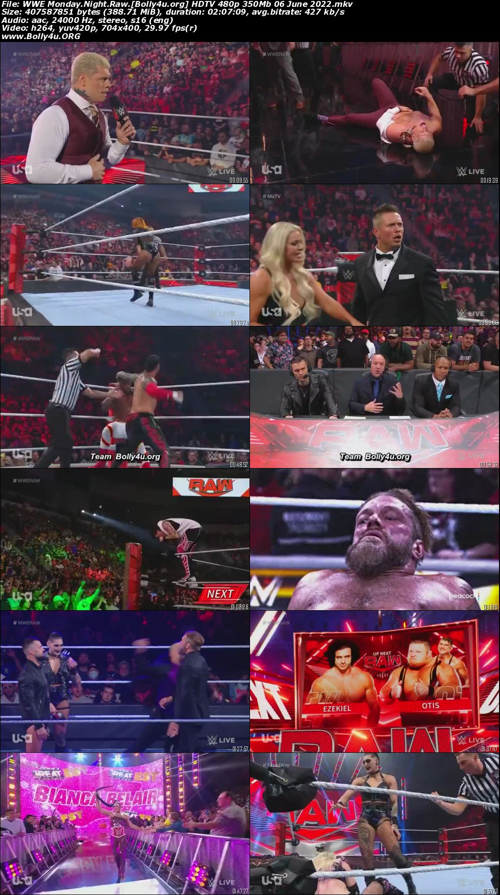 WWE Monday Night Raw HDTV 480p 350Mb 06 June 2022 Download WWE Monday Night Raw HDTV 480p 350Mb 06 June 2022 Download