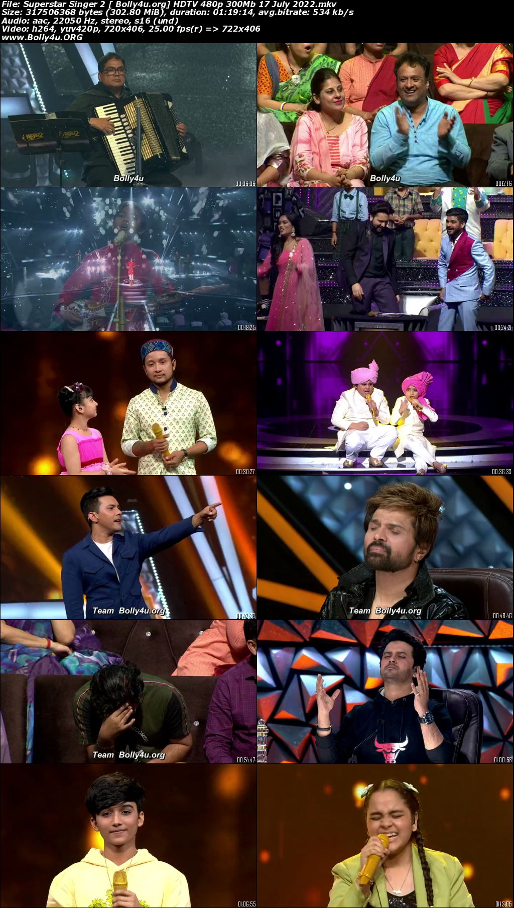 Superstar Singer 2 HDTV 480p 300Mb 17 July 2022 Download Superstar Singer 2 HDTV 480p 300Mb 17 July 2022 Download