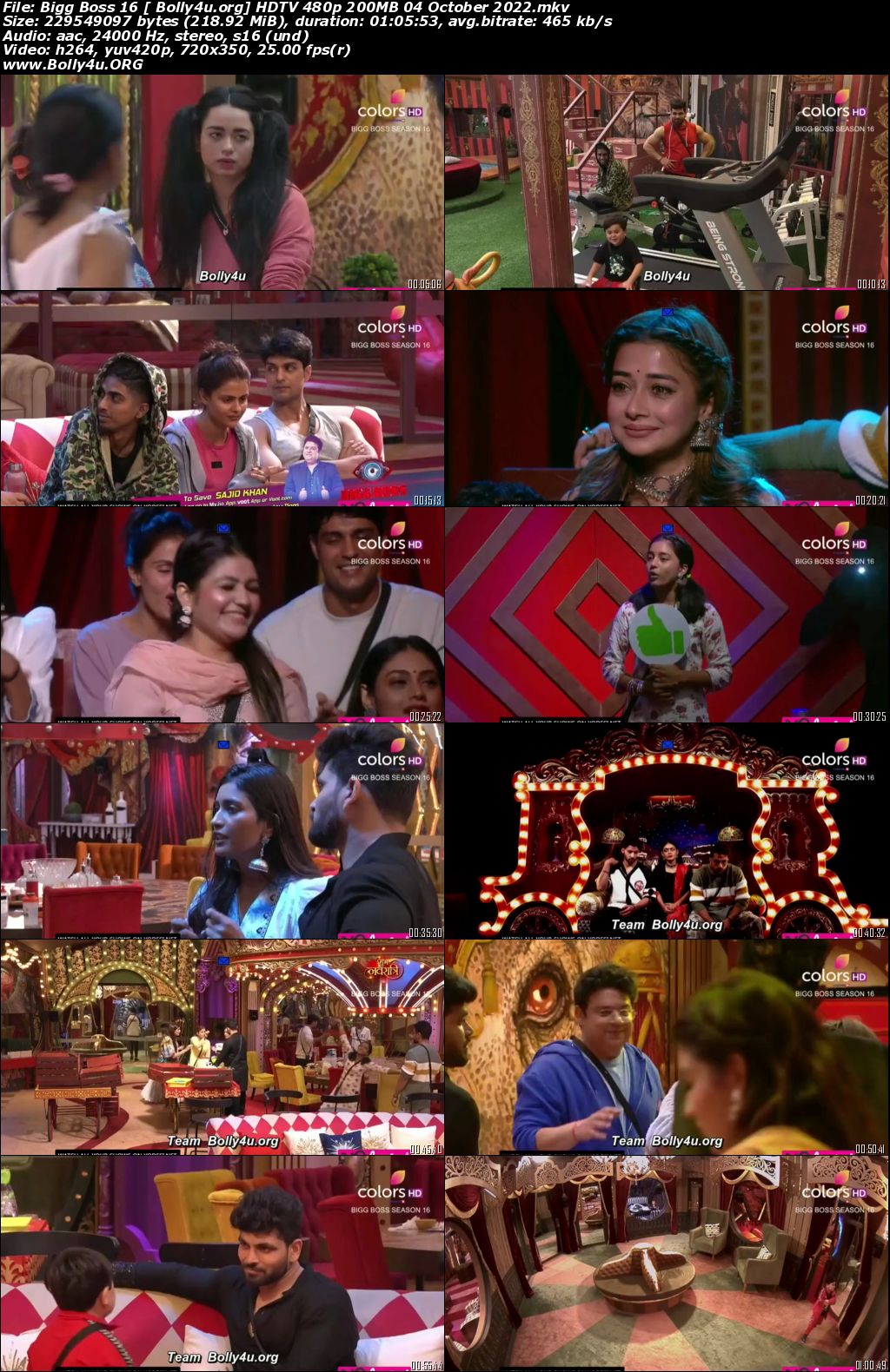 Bigg Boss S16 HDTV 480p 200MB 04 October 2022 Download Bigg Boss S16 HDTV 480p 200MB 04 October 2022 Download