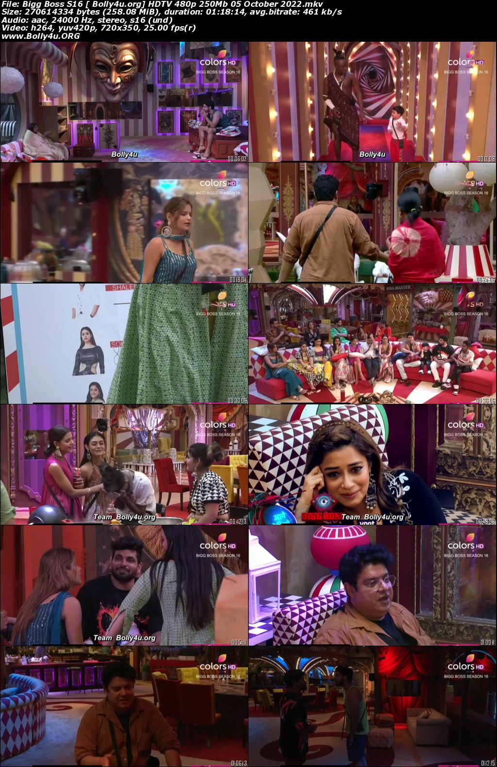 Bigg Boss S16 HDTV 480p 250Mb 05 October 2022 Download Bigg Boss S16 HDTV 480p 250Mb 05 October 2022 Download