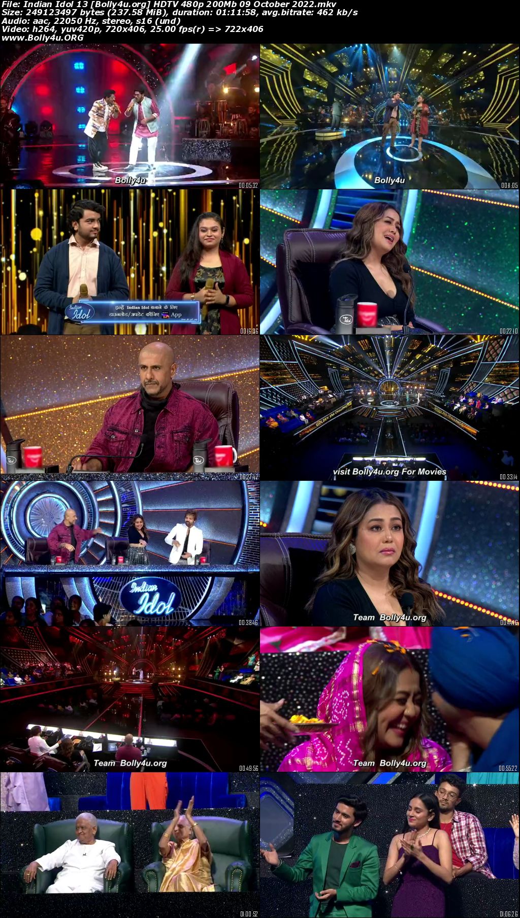 Indian Idol S13 HDTV 480p 200Mb 09 October 2022 Download Indian Idol S13 HDTV 480p 200Mb 09 October 2022 Download