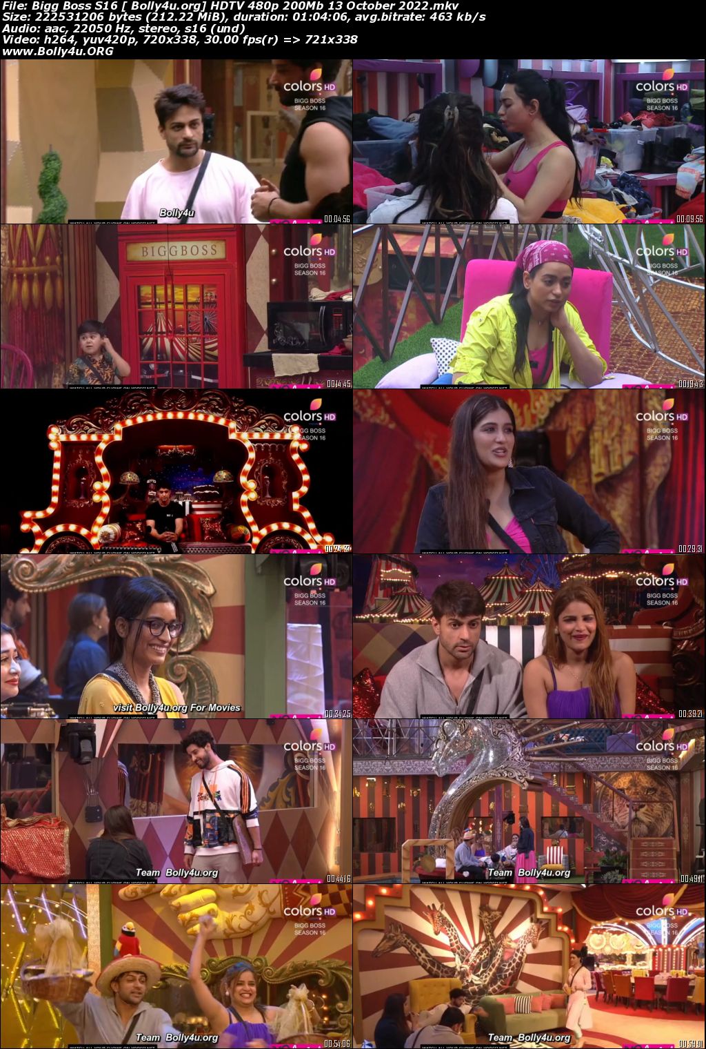 Bigg Boss S16 HDTV 480p 200Mb 13 October 2022 Download Bigg Boss S16 HDTV 480p 200Mb 13 October 2022 Download