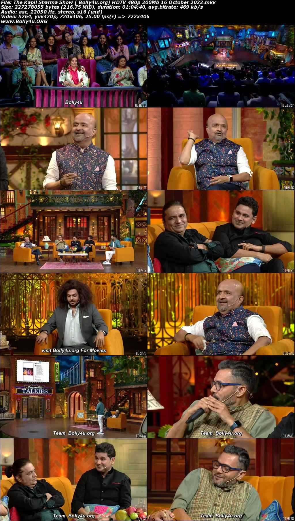 The Kapil Sharma Show HDTV 480p 200Mb 16 October 2022 download The Kapil Sharma Show HDTV 480p 200Mb 16 October 2022 download