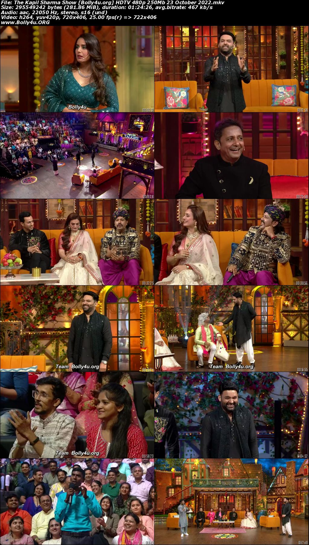 The Kapil Sharma Show HDTV 480p 250Mb 23 October 2022 Download The Kapil Sharma Show HDTV 480p 250Mb 23 October 2022 Download