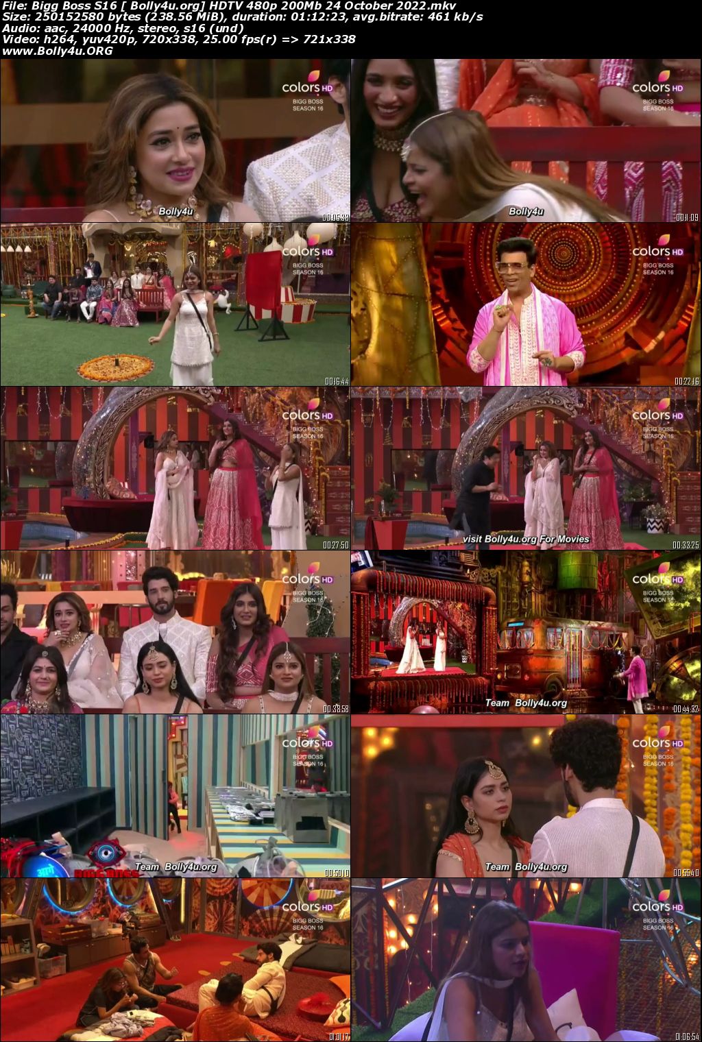 Bigg Boss S16 HDTV 480p 200MB 24 October 2022 Download Bigg Boss S16 HDTV 480p 200MB 24 October 2022 Download