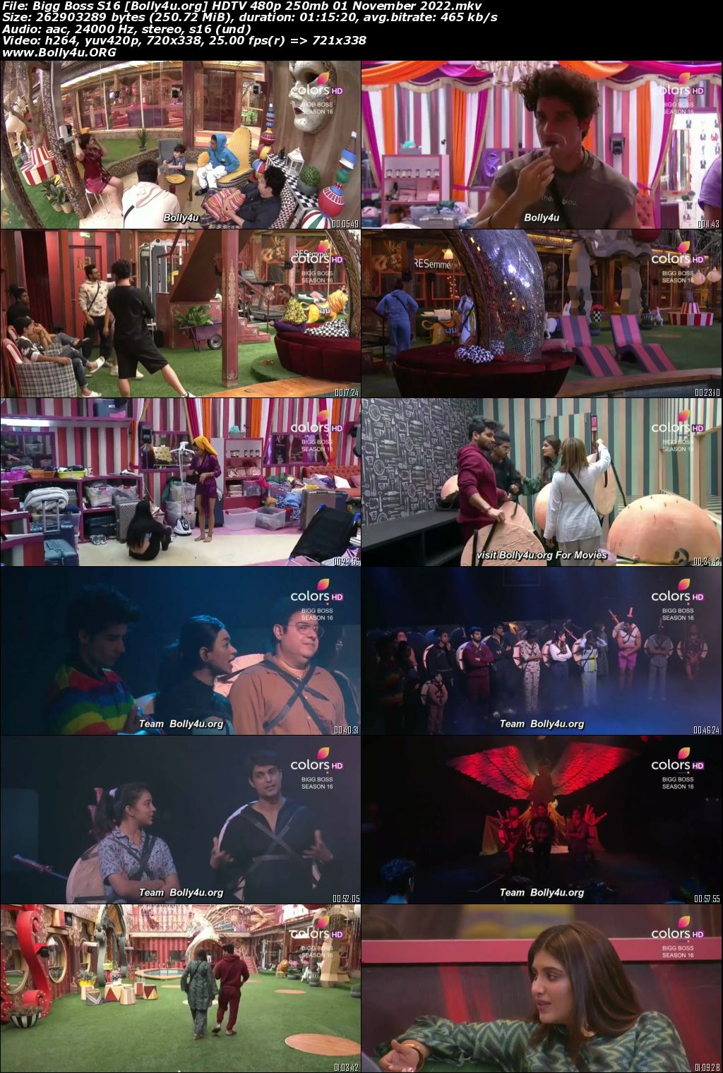 Bigg Boss S16 HDTV 480p 250mb 01 November 2022 Download Bigg Boss S16 HDTV 480p 250mb 01 November 2022 Download