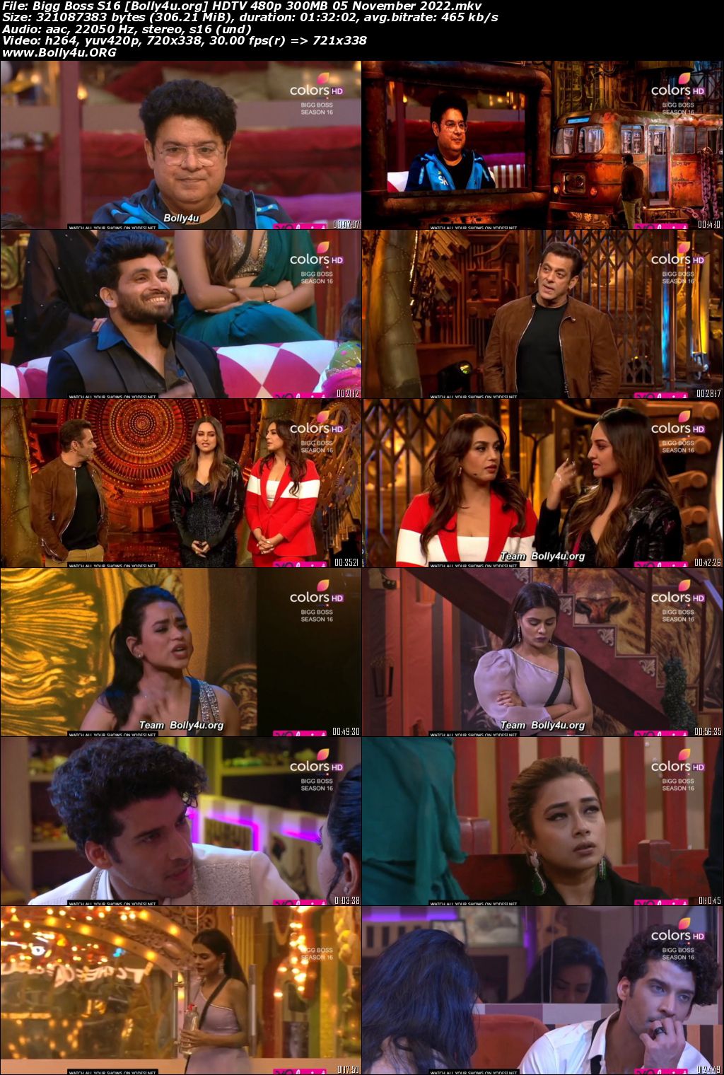 Bigg Boss S16 HDTV 480p 300MB 05 November 2022 Download Bigg Boss S16 HDTV 480p 300MB 05 November 2022 Download