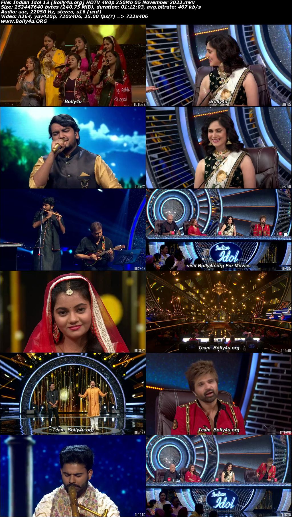 Indian Idol 13 HDTV 480p 250Mb 05 November 2022 download Indian Idol 13 HDTV 480p 250Mb 05 November 2022 download