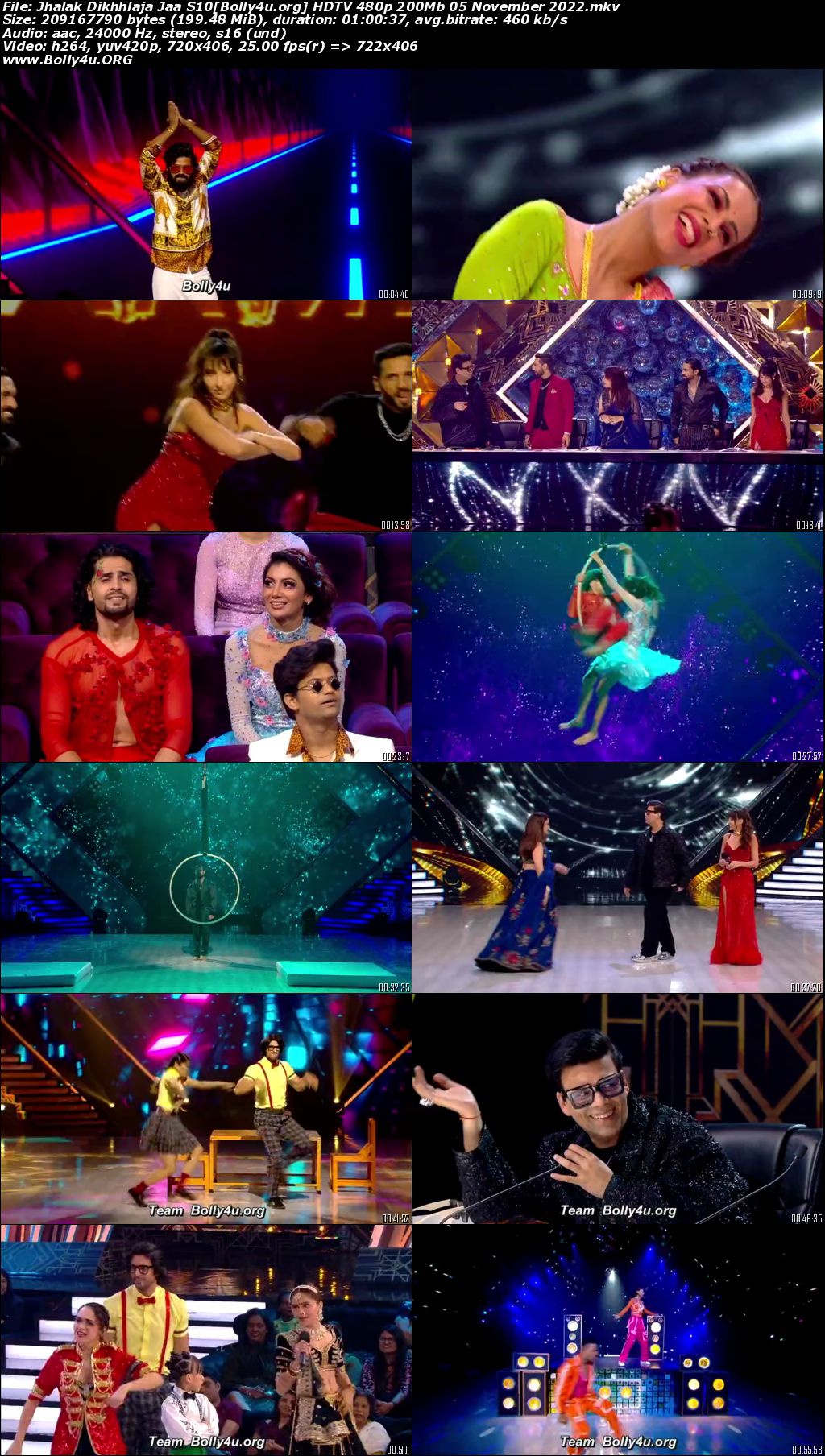 Jhalak Dikhhlaja Jaa S10 HDTV 480p 200Mb 05 November 2022 Download Jhalak Dikhhlaja Jaa S10 HDTV 480p 200Mb 05 November 2022 Download