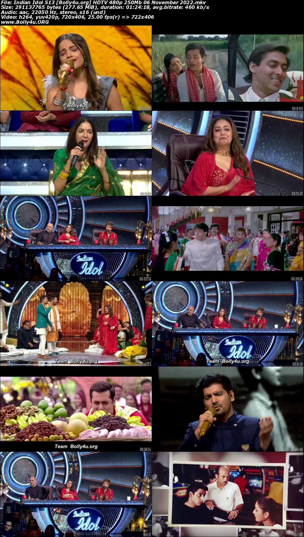 Indian Idol S13 HDTV 480p 250Mb 06 November 2022 Download Indian Idol S13 HDTV 480p 250Mb 06 November 2022 Download