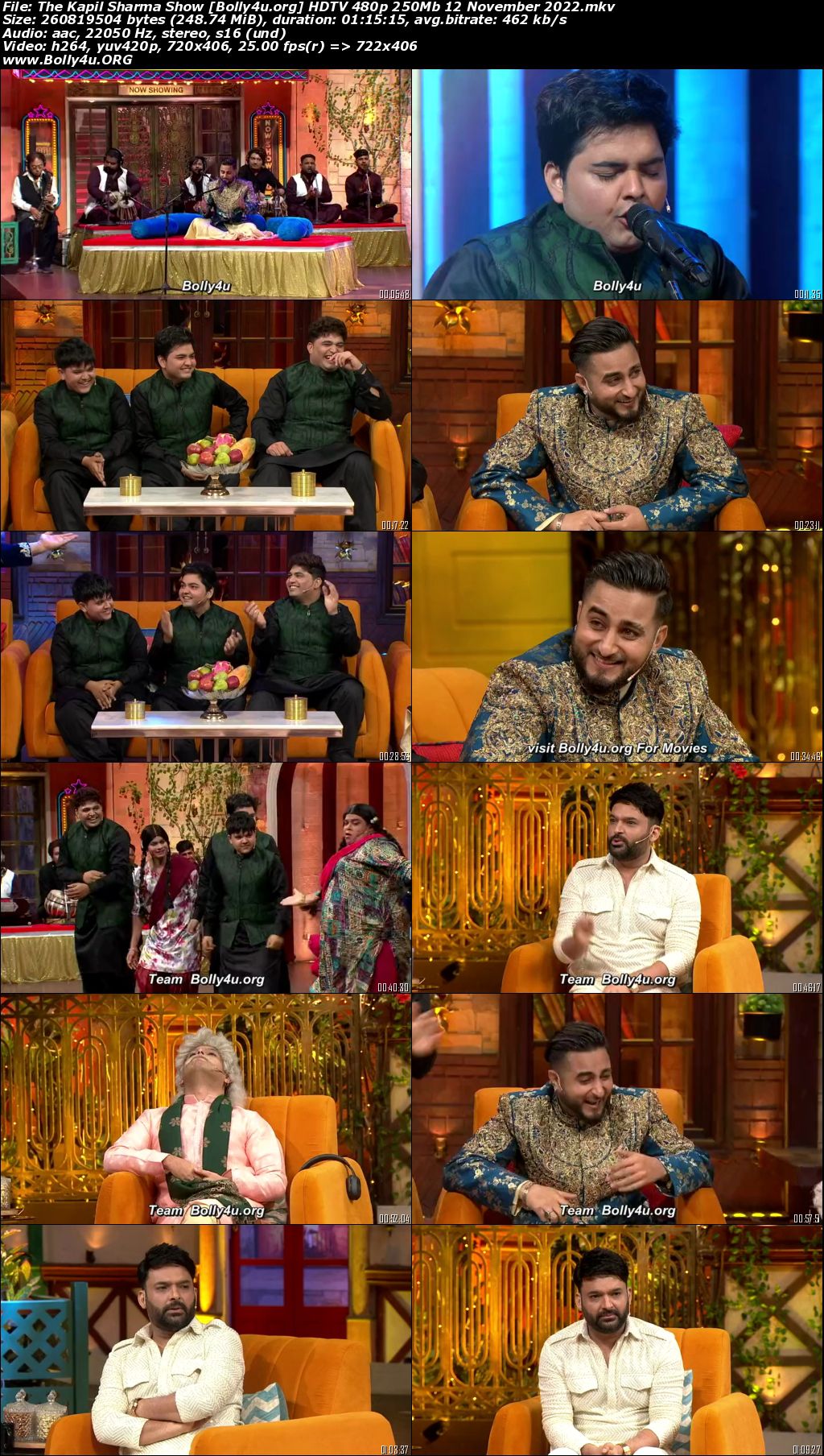 The Kapil Sharma Show HDTV 480p 250Mb 12 November 2022 Download The Kapil Sharma Show HDTV 480p 250Mb 12 November 2022 Download