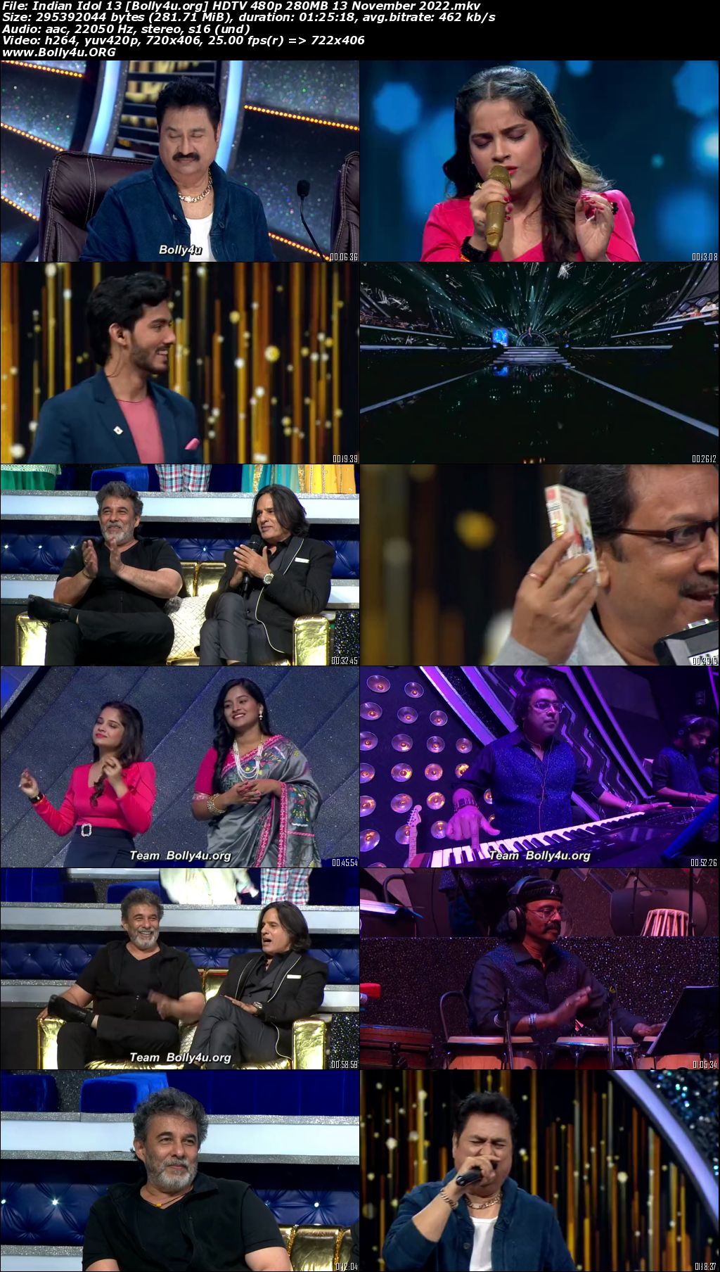 Indian Idol 13 HDTV 480p 280MB 13 November 2022 Download Indian Idol 13 HDTV 480p 280MB 13 November 2022 Download