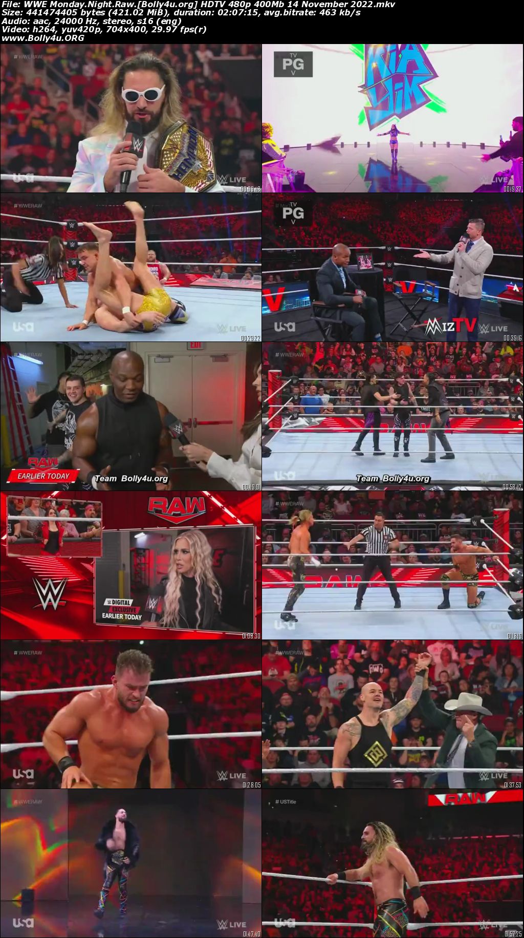 WWE Monday Night Raw HDTV 480p 400Mb 14 November 2022 Download WWE Monday Night Raw HDTV 480p 400Mb 14 November 2022 Download