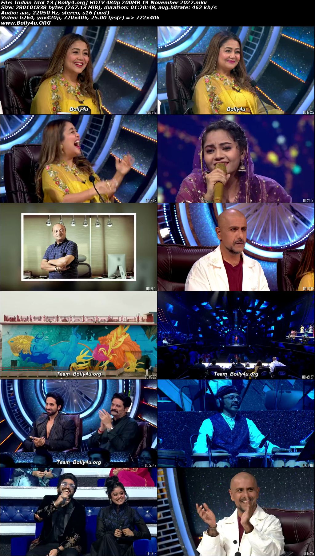 Indian Idol 13 HDTV 480p 200MB 19 November 2022 Download Indian Idol 13 HDTV 480p 200MB 19 November 2022 Download