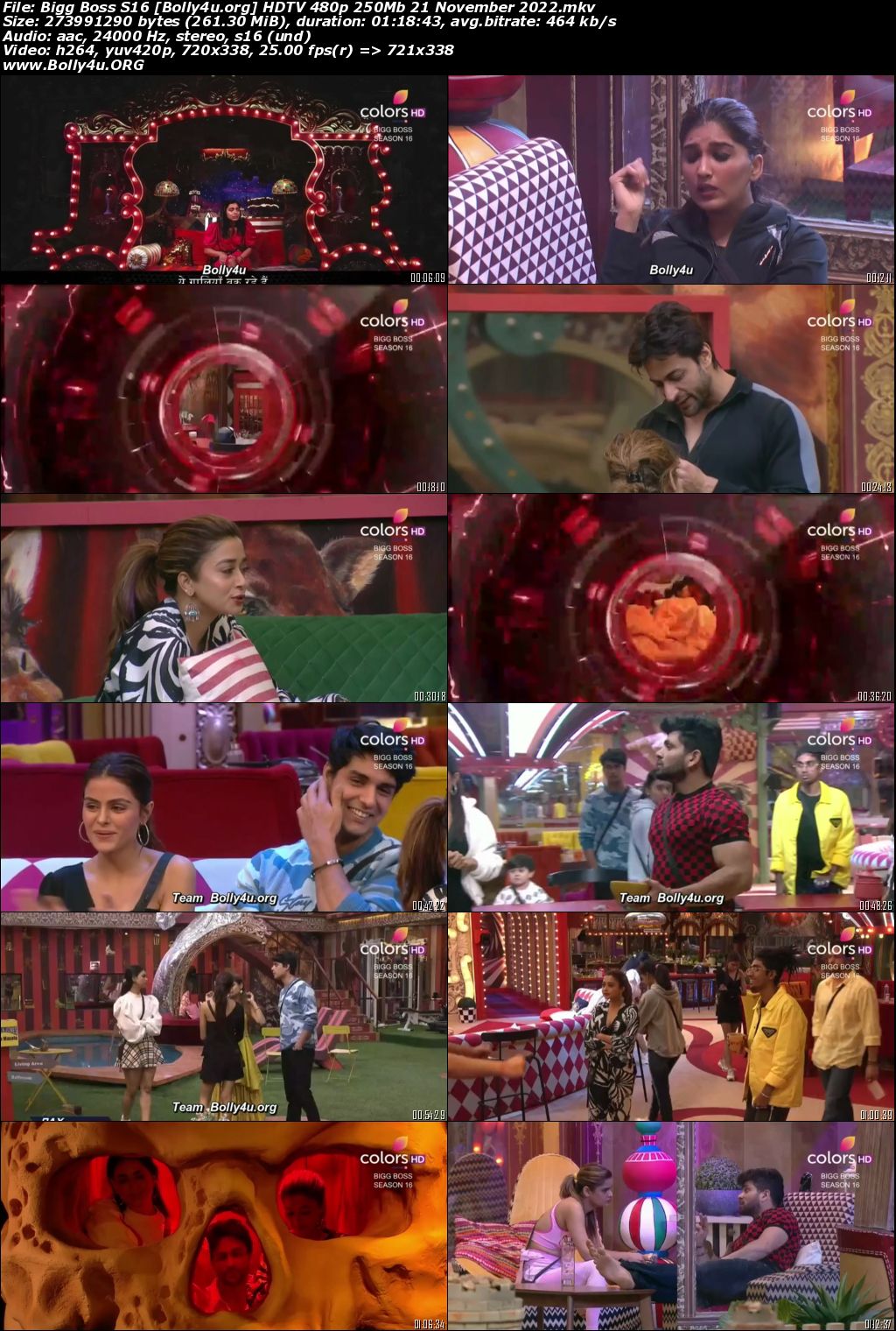 Bigg Boss S16 HDTV 480p 250Mb 21 November 2022 Download Bigg Boss S16 HDTV 480p 250Mb 21 November 2022 Download