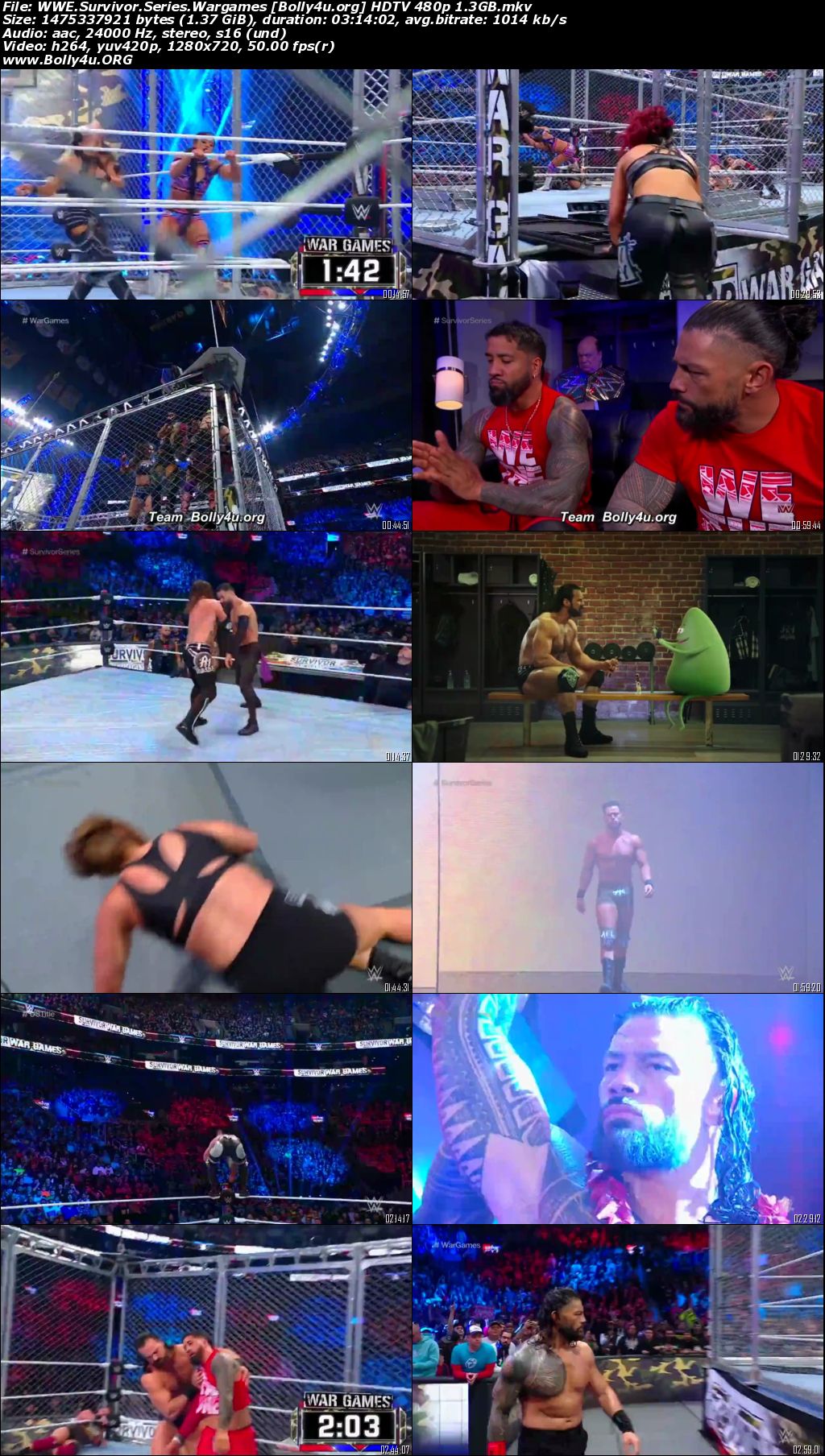 WWE Survivor Series Wargames HDTV 480p PPV 720p 480p Download WWE Survivor Series Wargames HDTV 480p PPV 720p 480p Download