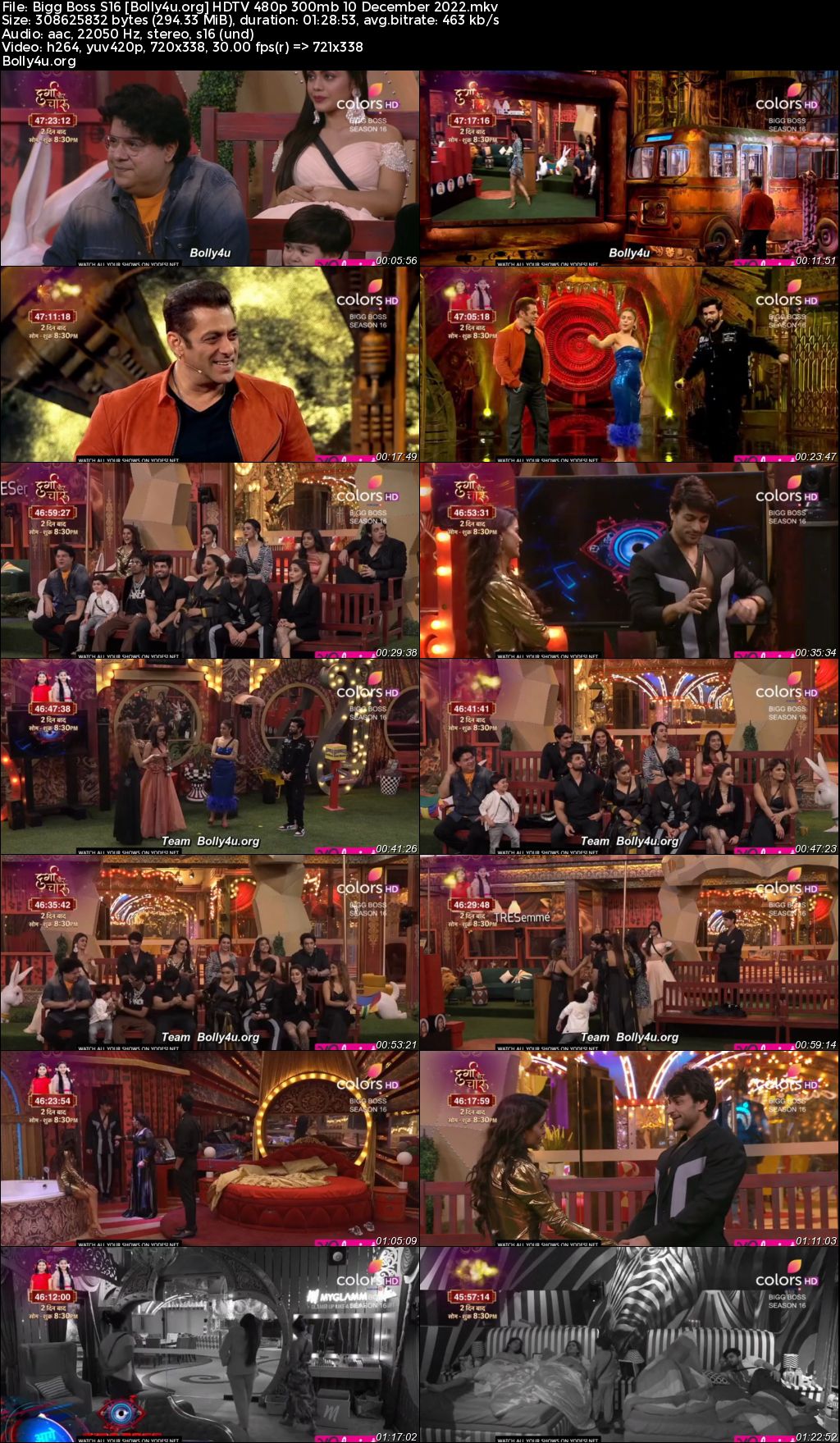 Bigg Boss S16 HDTV 480p 300mb 10 December 2022 Download Bigg Boss S16 HDTV 480p 300mb 10 December 2022 Download
