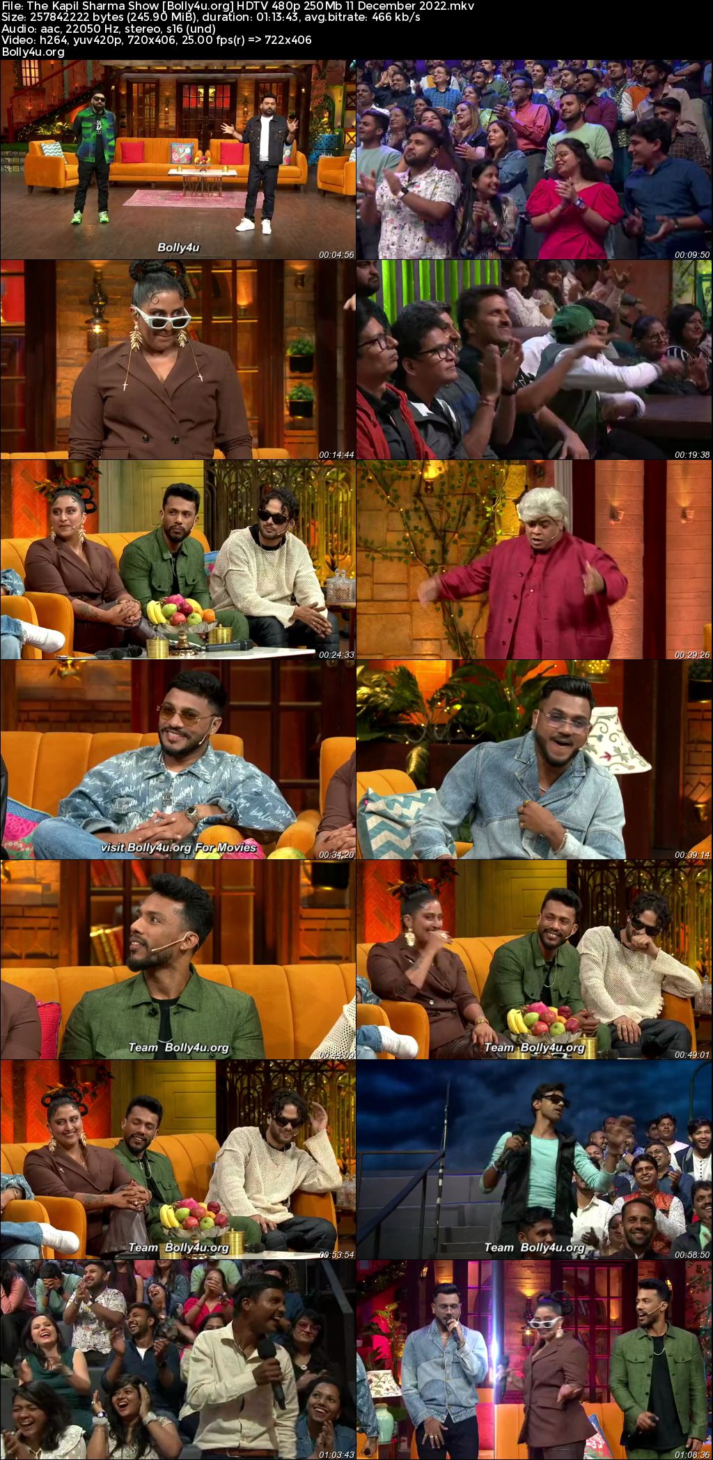 The Kapil Sharma Show HDTV 480p 250Mb 11 December 2022 Download The Kapil Sharma Show HDTV 480p 250Mb 11 December 2022 Download