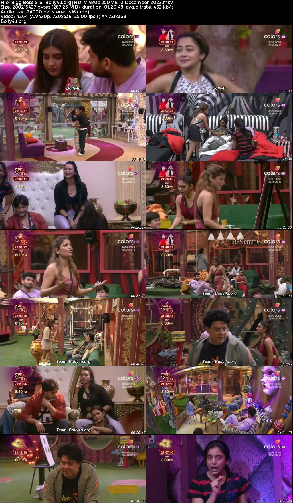 Bigg Boss S16 HDTV 480p 250MB 12 December 2022 Download Bigg Boss S16 HDTV 480p 250MB 12 December 2022 Download