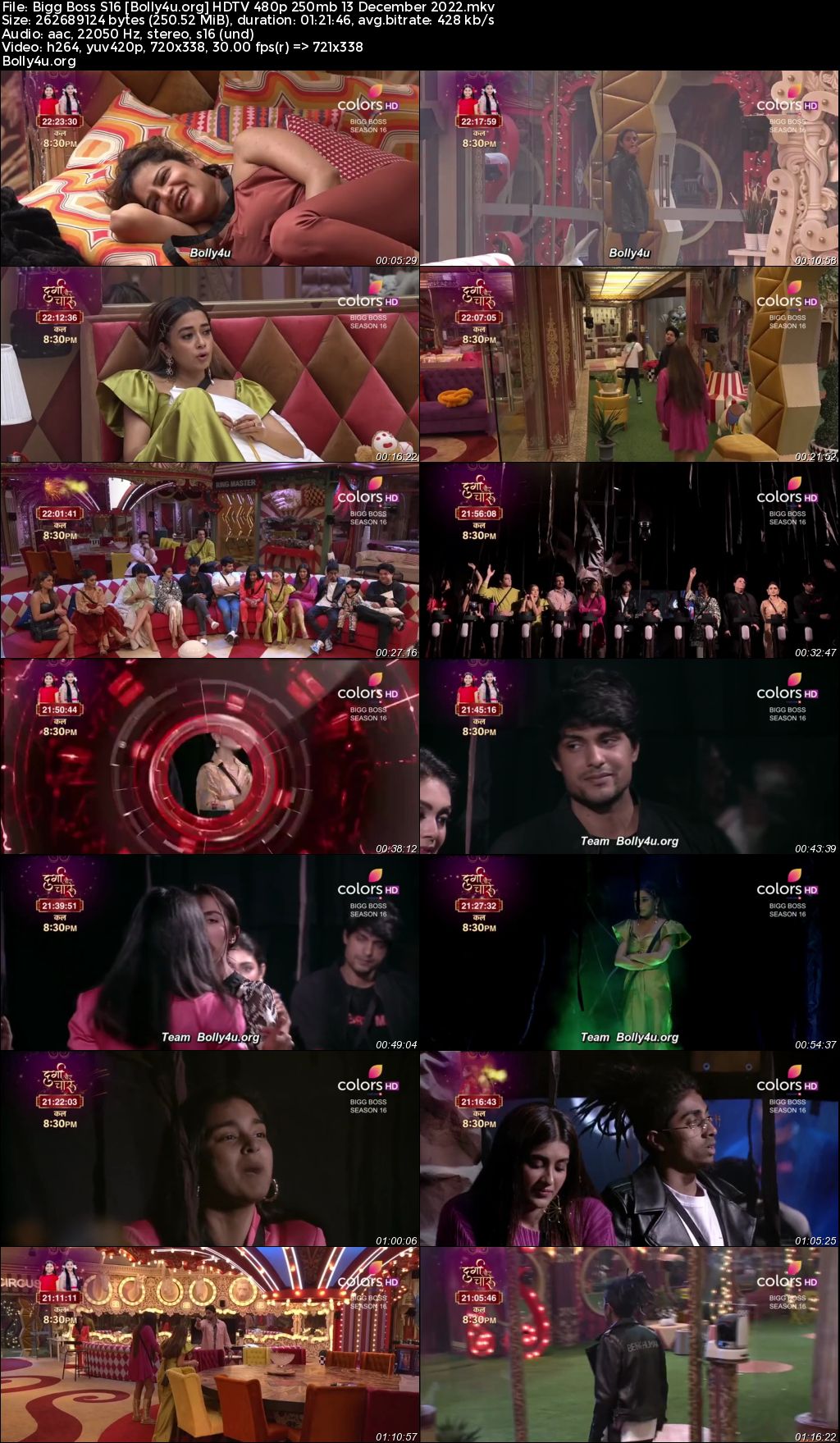 Bigg Boss S16 HDTV 480p 250mb 13 December 2022 Download Bigg Boss S16 HDTV 480p 250mb 13 December 2022 Download