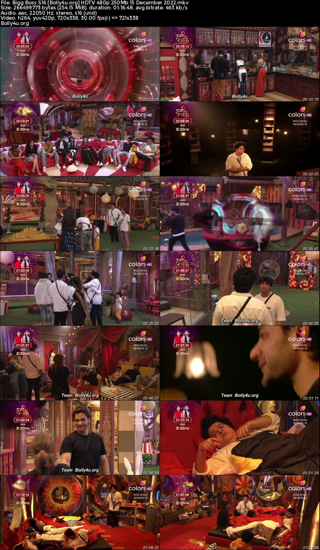 Bigg Boss S16 HDTV 480p 250Mb 15 December 2022 Download Bigg Boss S16 HDTV 480p 250Mb 15 December 2022 Download
