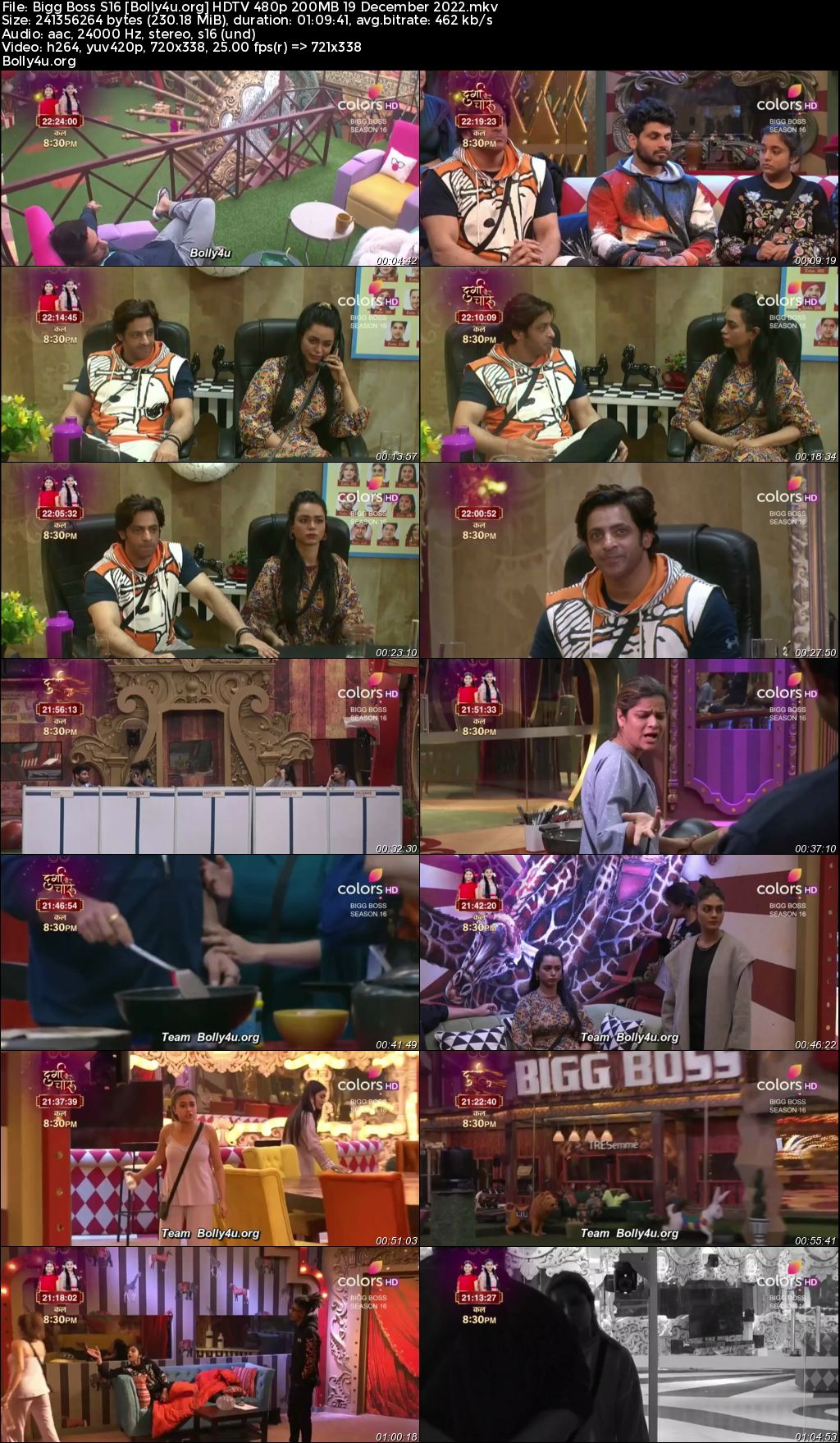 Bigg Boss S16 HDTV 480p 200MB 19 December 2022 Download Bigg Boss S16 HDTV 480p 200MB 19 December 2022 Download