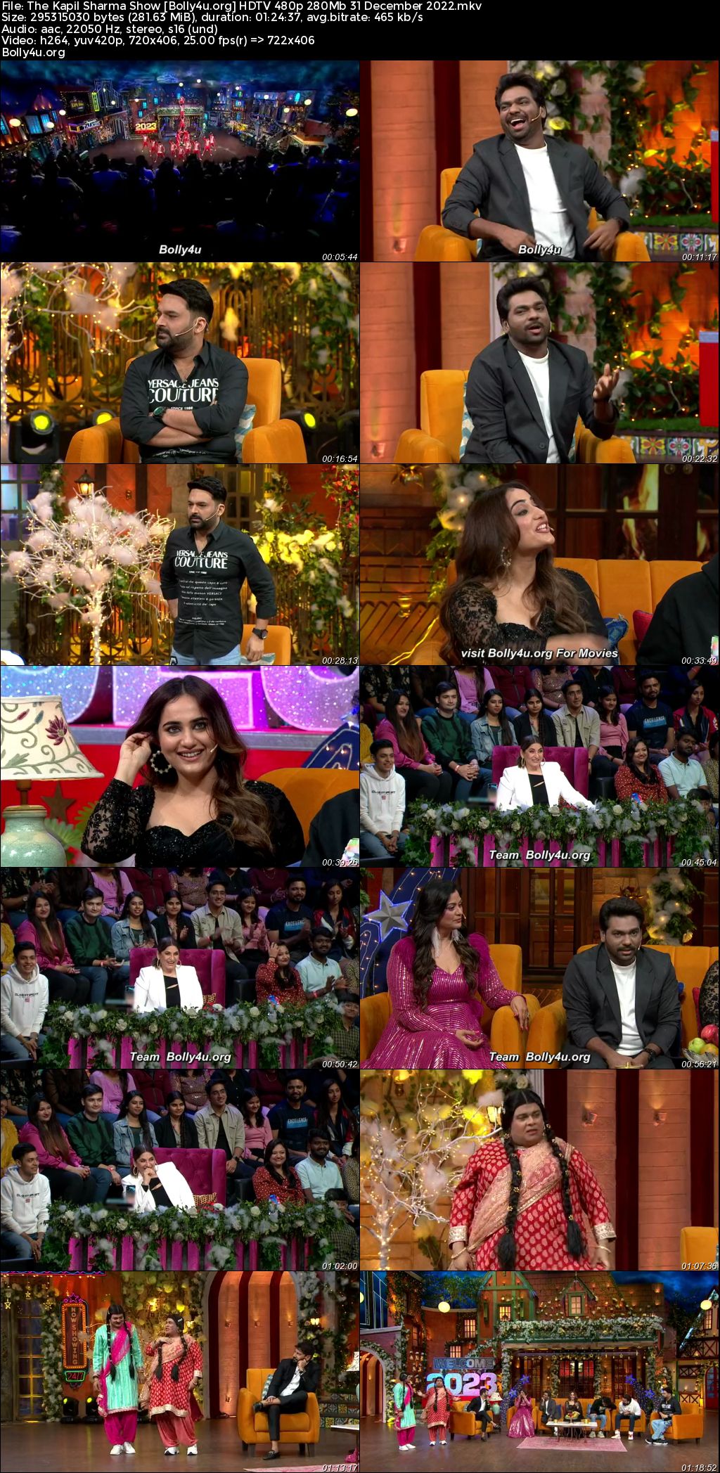 The Kapil Sharma Show HDTV 480p 280Mb 31 December 2022 Download The Kapil Sharma Show HDTV 480p 280Mb 31 December 2022 Download