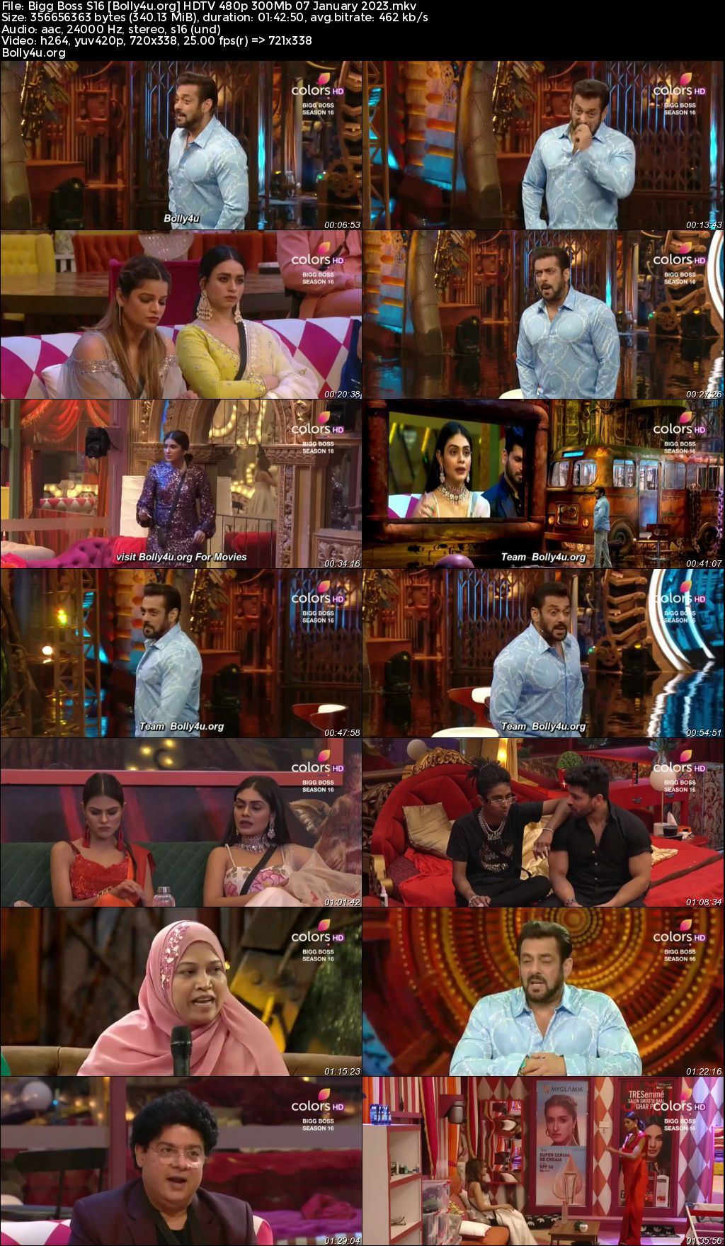 Bigg Boss S16 HDTV 480p 300Mb 07 January 2023 Download Bigg Boss S16 HDTV 480p 300Mb 07 January 2023 Download