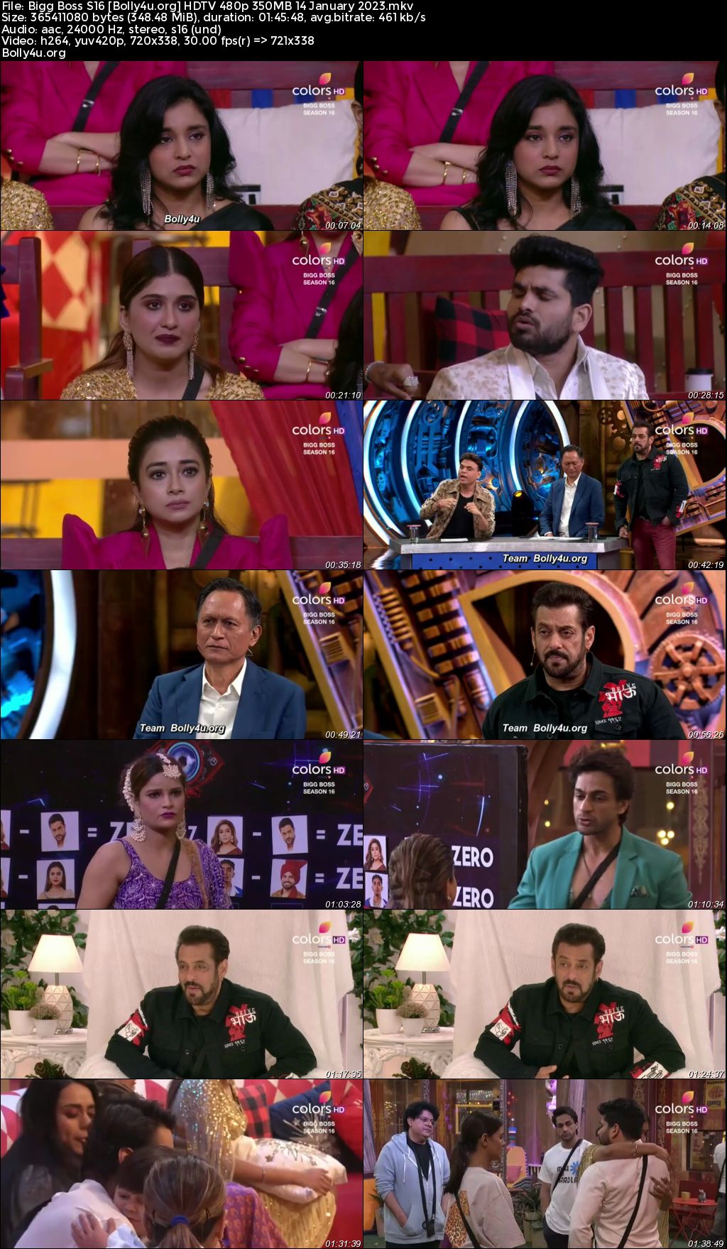 Bigg Boss S16 HDTV 480p 350MB 14 January 2023 Download Bigg Boss S16 HDTV 480p 350MB 14 January 2023 Download