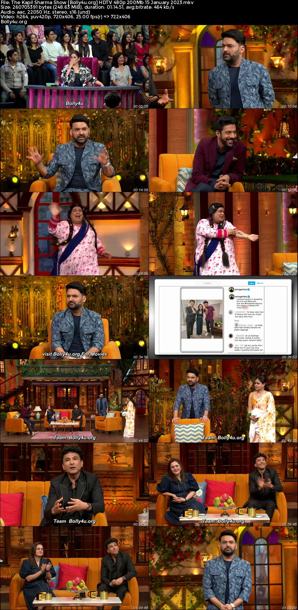 The Kapil Sharma Show HDTV 480p 200Mb 15 January 2023 Download The Kapil Sharma Show HDTV 480p 200Mb 15 January 2023 Download